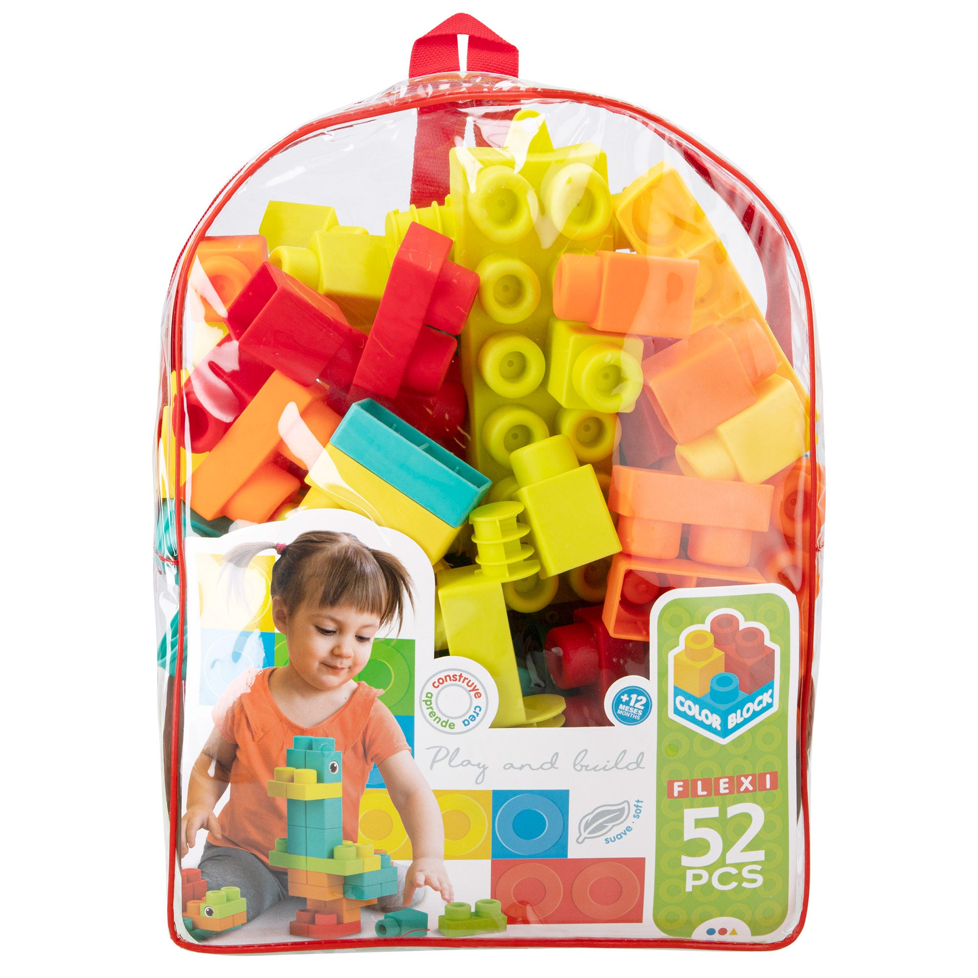 Juego de bloques de construcción 52 piezas Flexi Color Block
