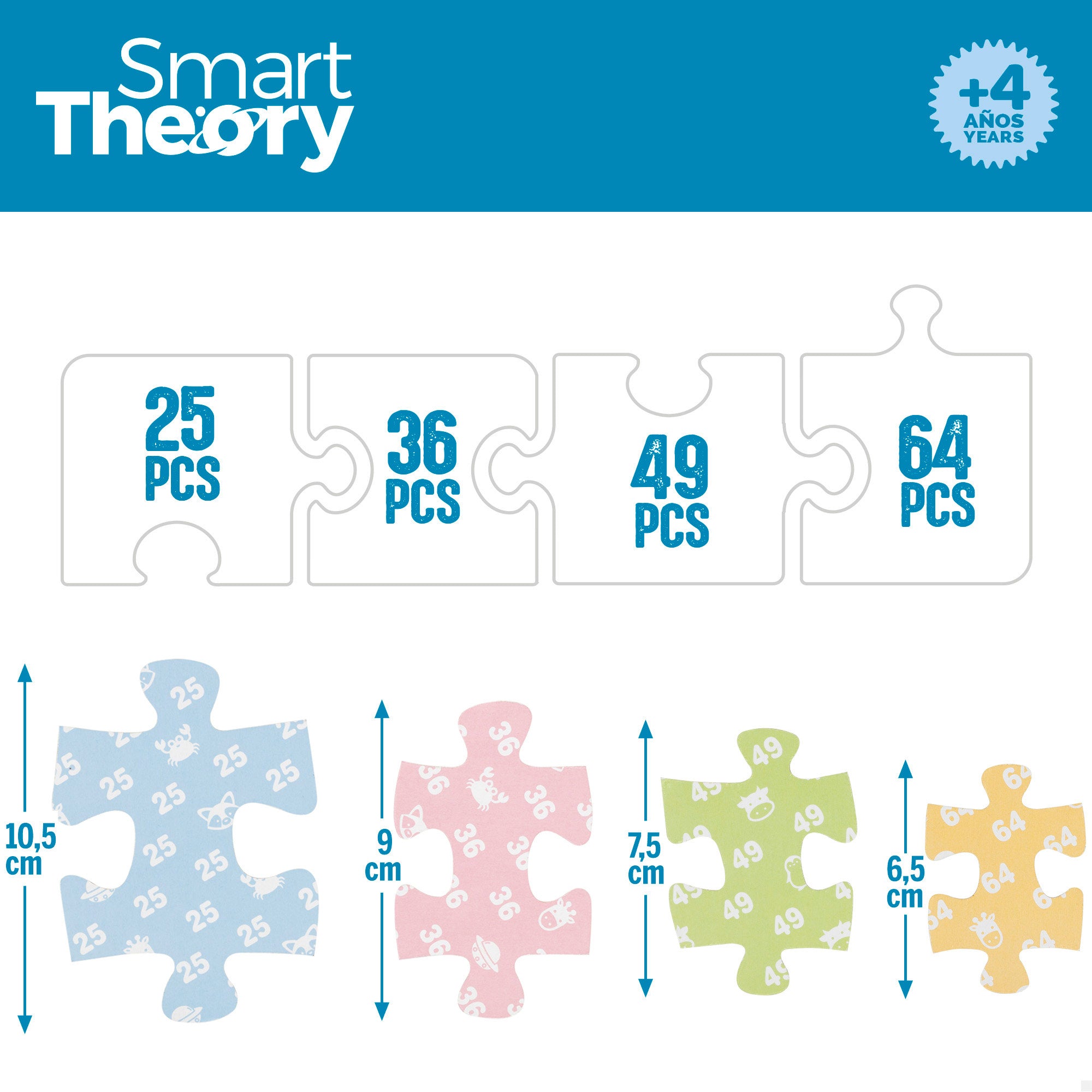 Puzzle panorâmico 4 em 1 do Ártico da Smart Theory com 174 peças grandes.