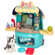 Mala de brinquedos 2 em 1 Go Go Friends para tosquiar cães