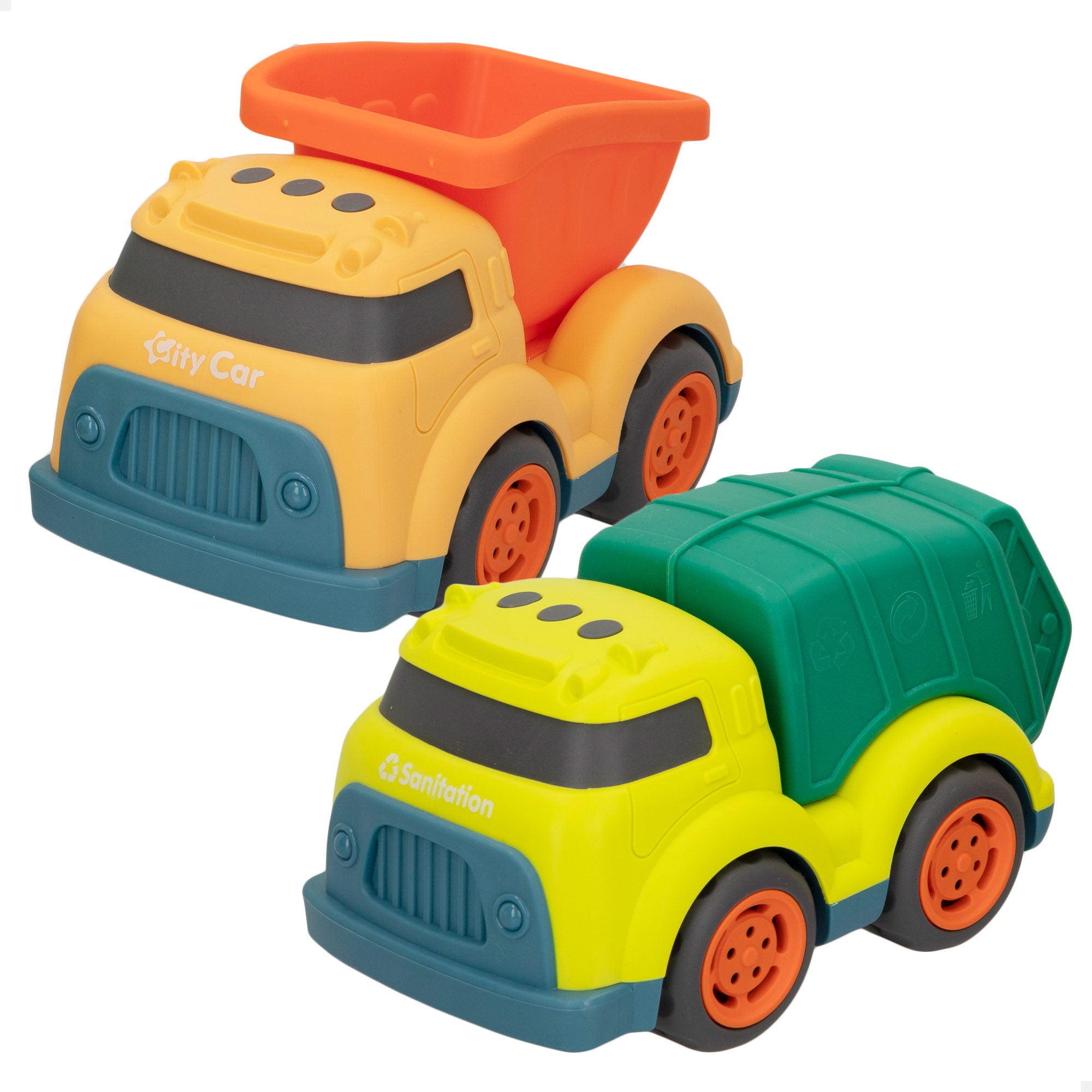 Motor Town Green Set camiones para niños de construcción