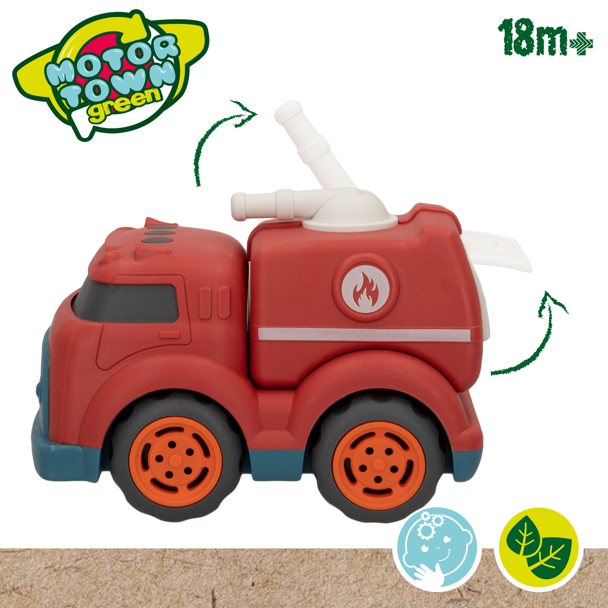 Motor Town Green Set vehículos de emergencias juguete