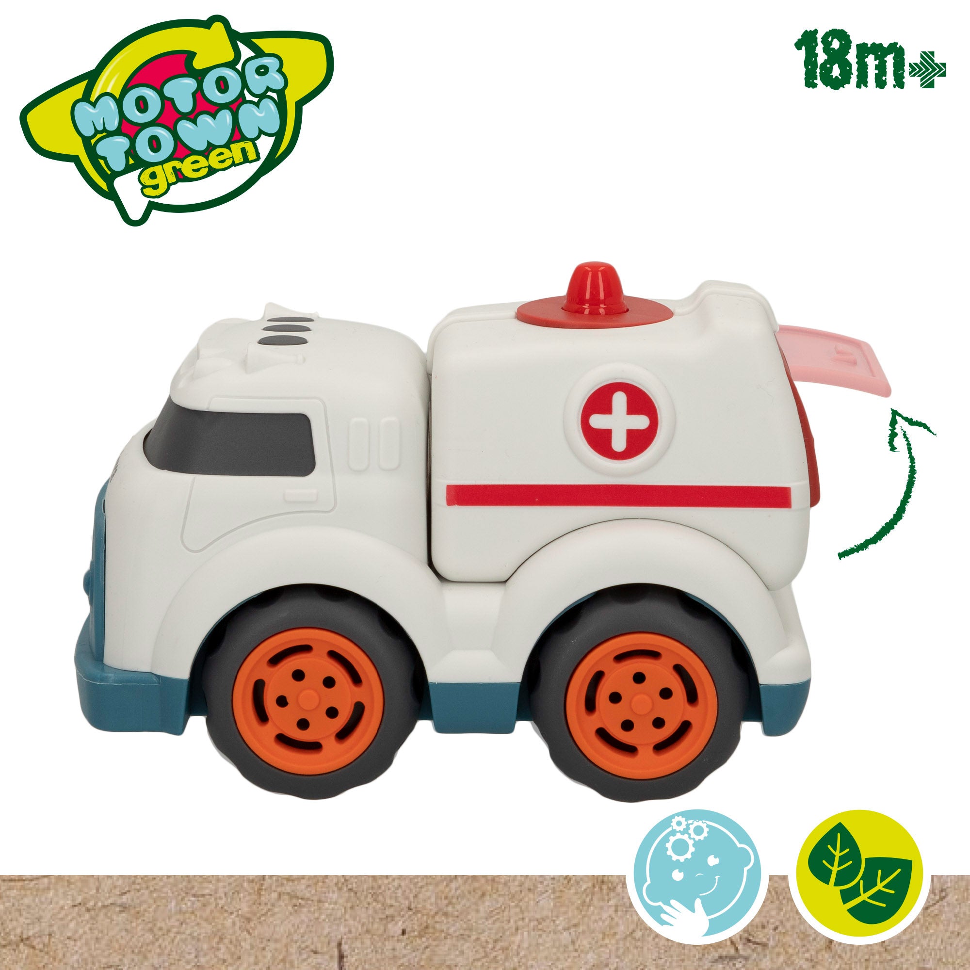 Motor Town Green Set vehículos de emergencias juguete