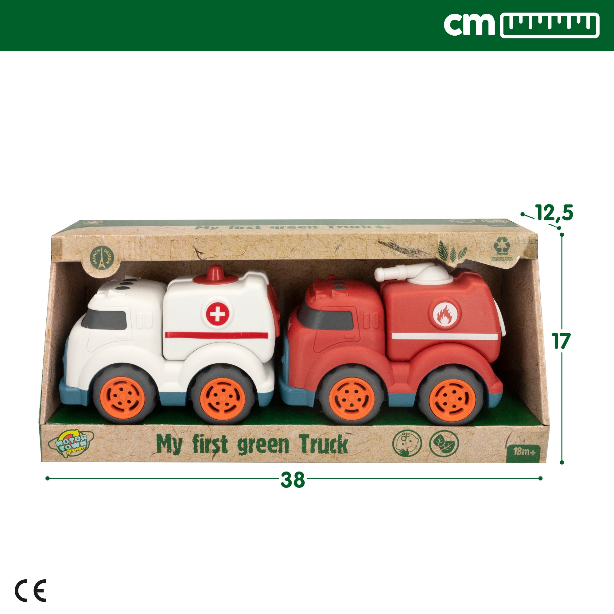 Motor Town Green Set vehículos de emergencias juguete