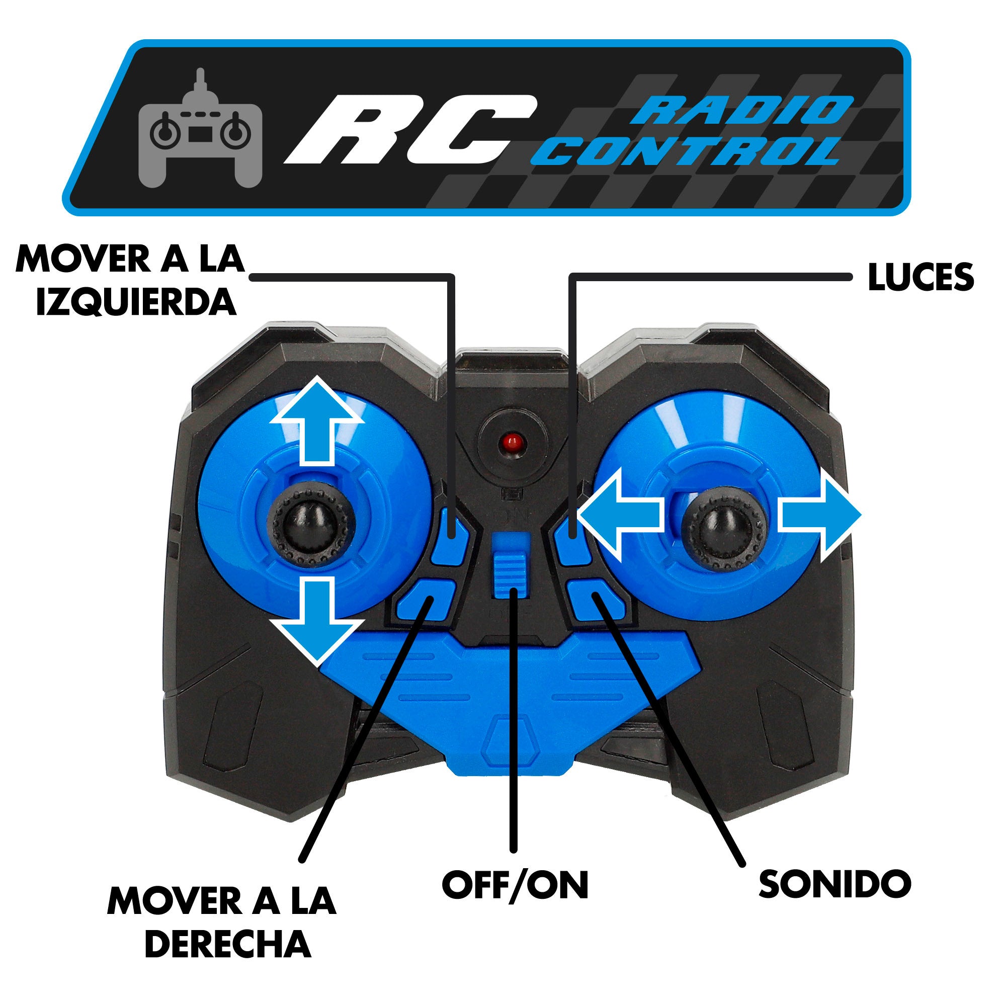 Carro telecomandado Speed ​​​​&amp; Go com luz e som.