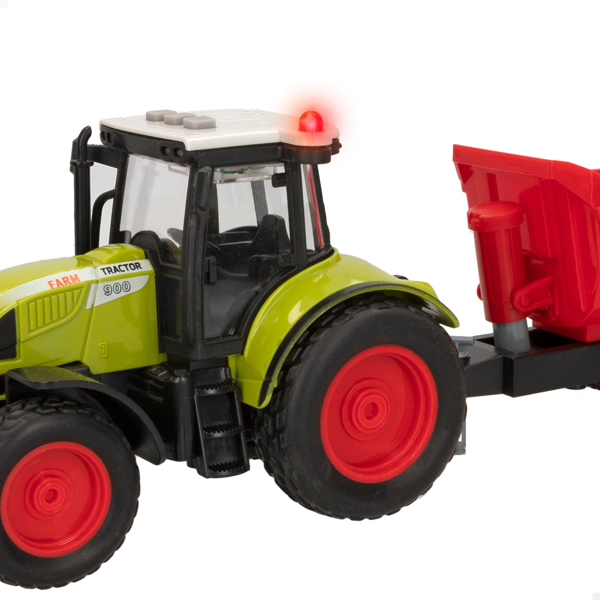 Trator de fricção com reboque, luz e som Speed&amp; Go