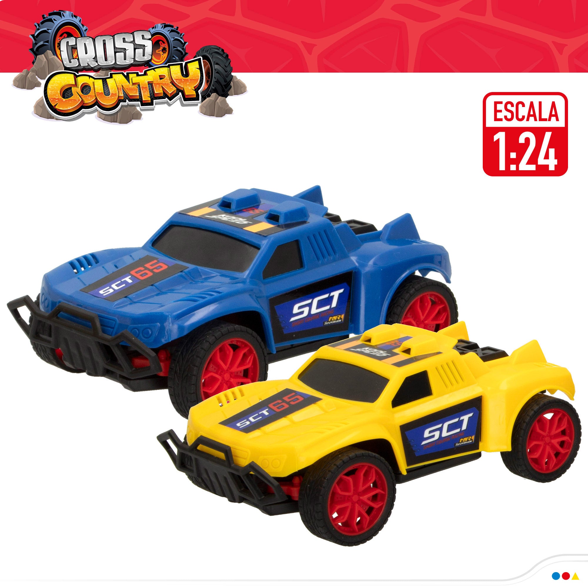 Conjunto de 2 carros de rali com comando, escala 1:24, Speed&amp; Go