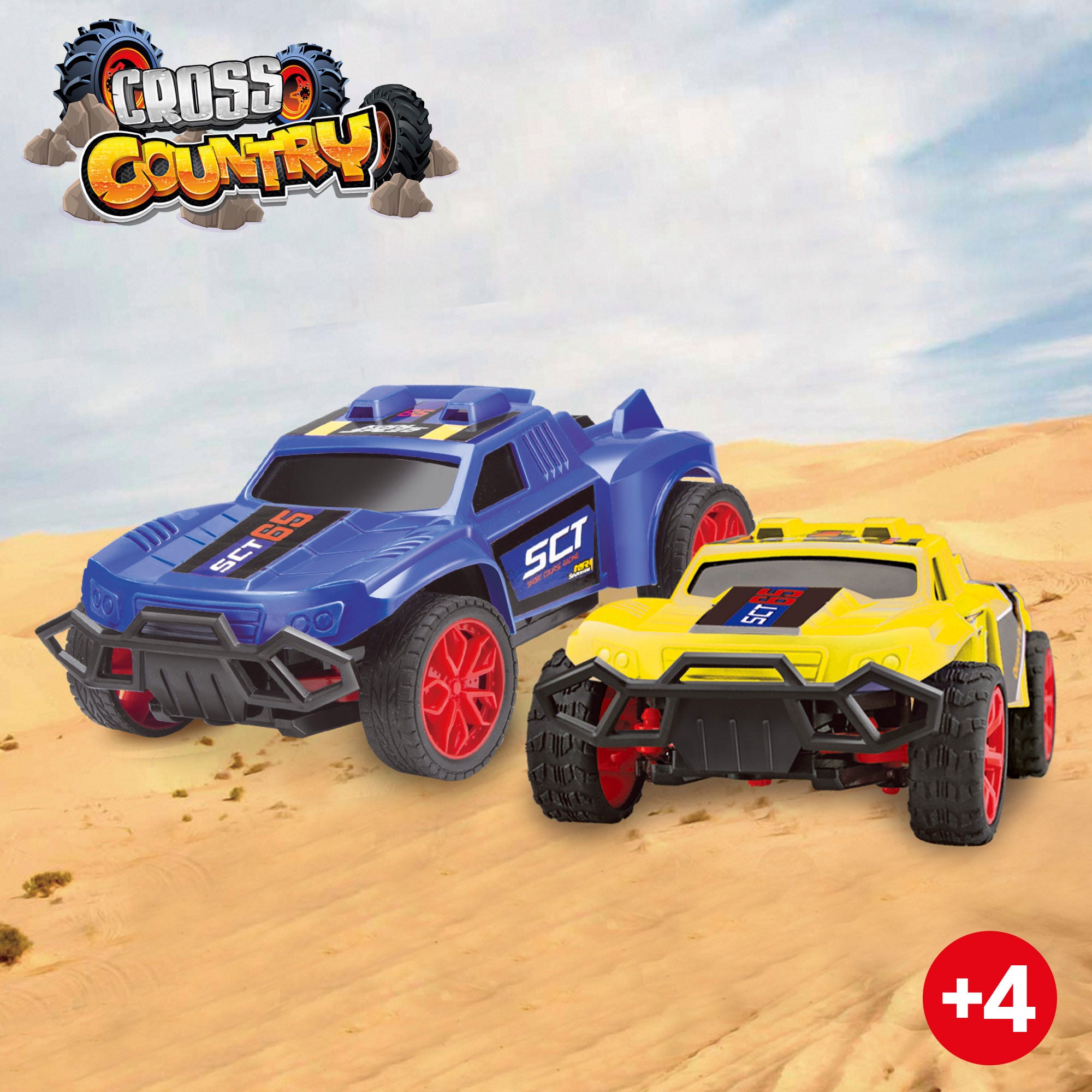 Conjunto de 2 carros de rali com comando, escala 1:24, Speed&amp; Go