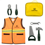 Kit de ferramentas My Tools com 7 peças, colete e ferramentas.