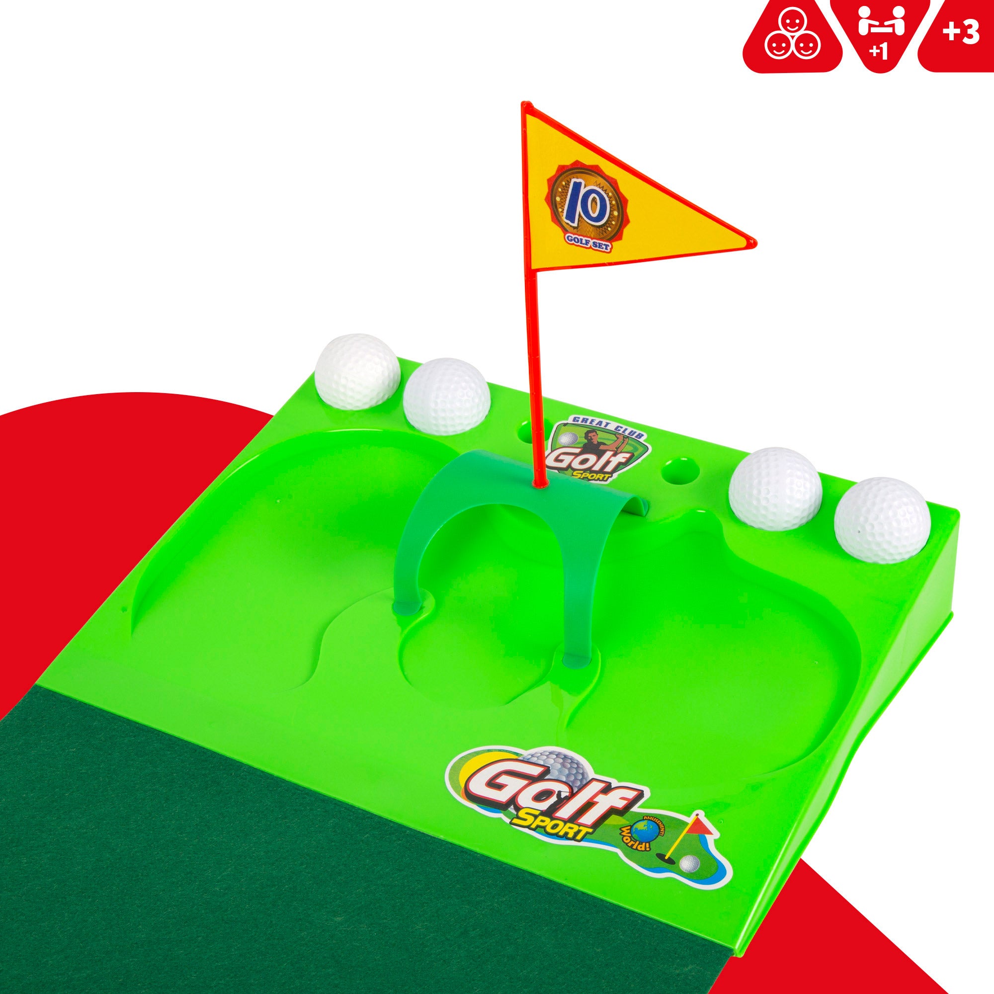 Juego mini golf con 2 palos y 4 bolas CB Sports