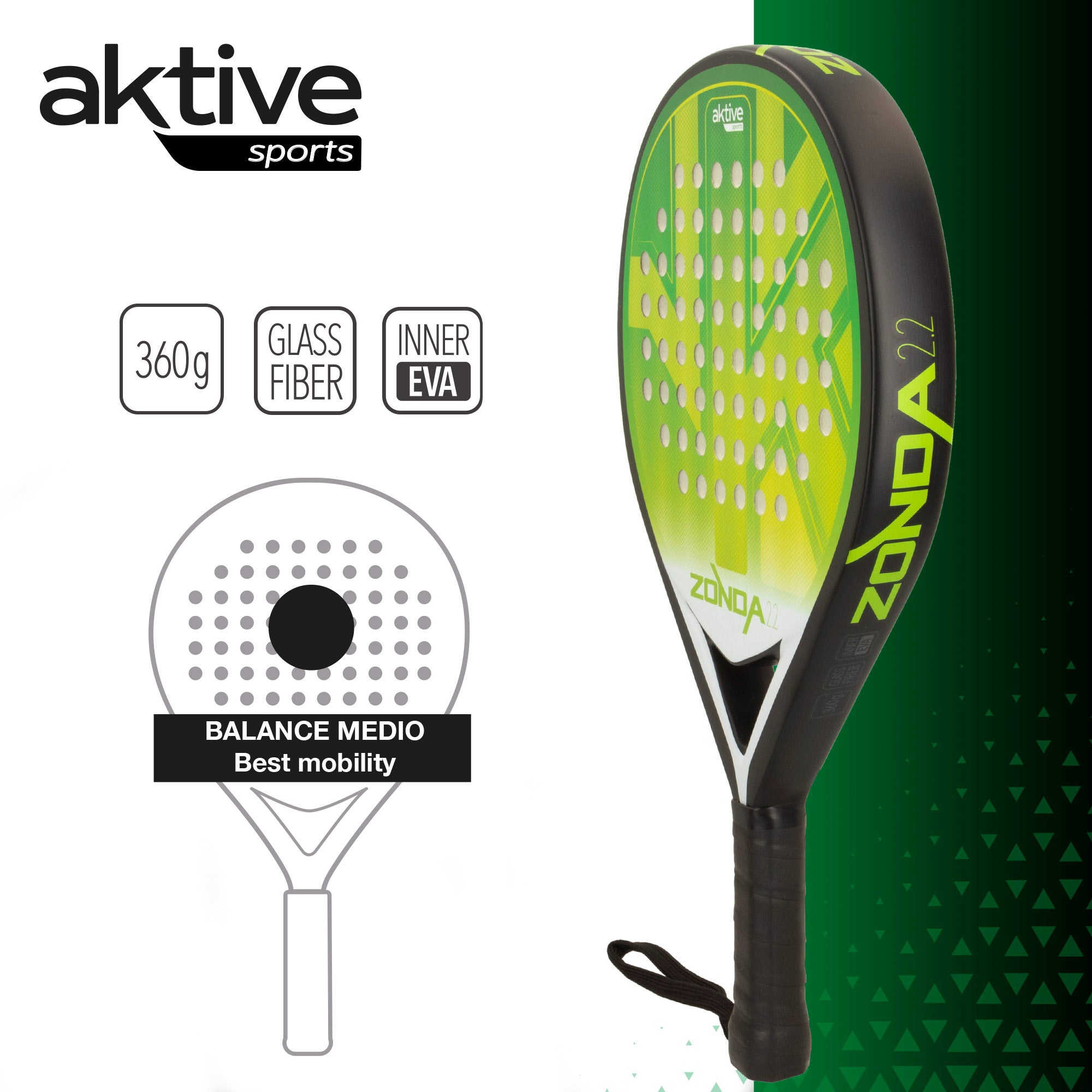 Pala de pádel Zonda 2.2 Potencia-Control Aktive