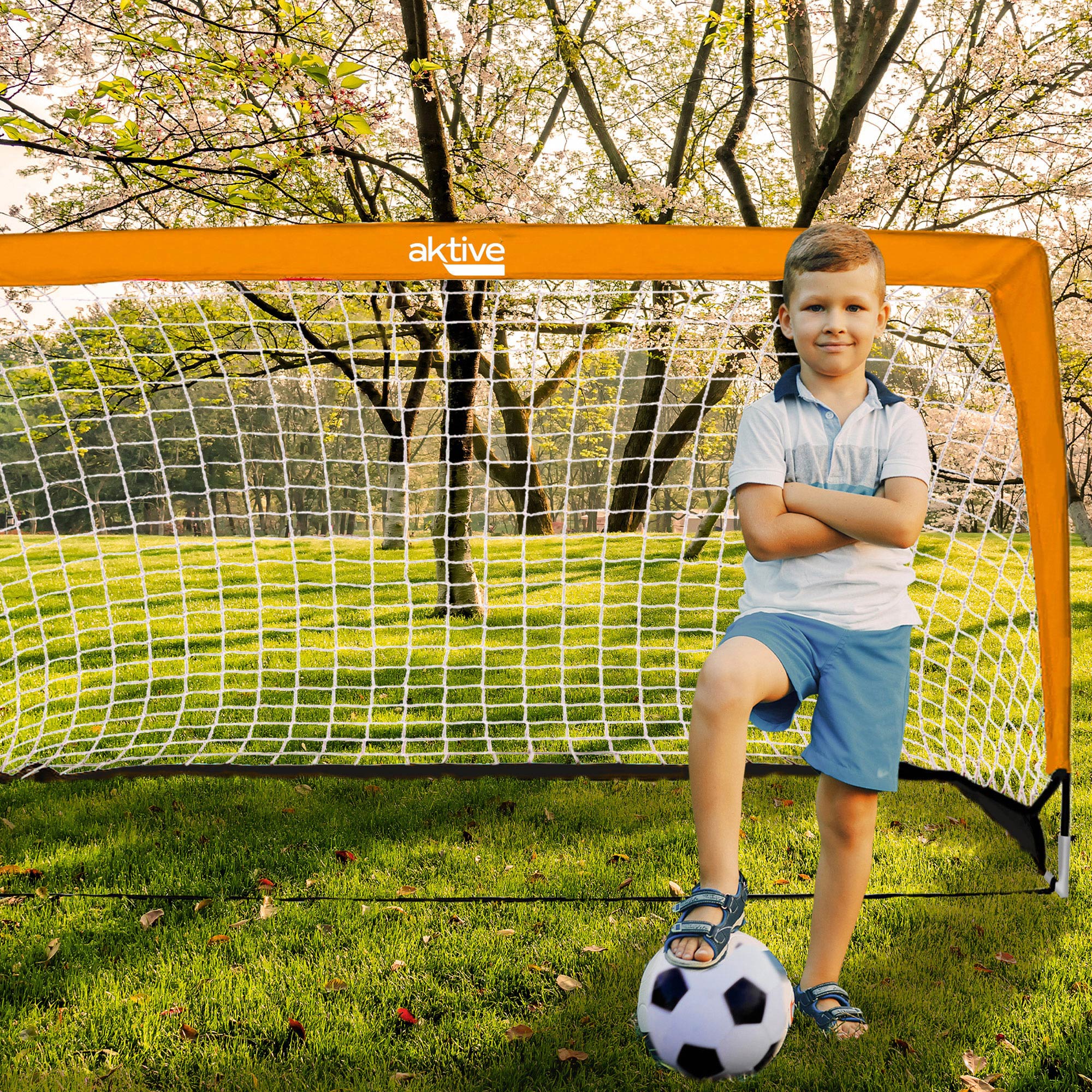 Portería de fútbol plegable Aktive Sports
