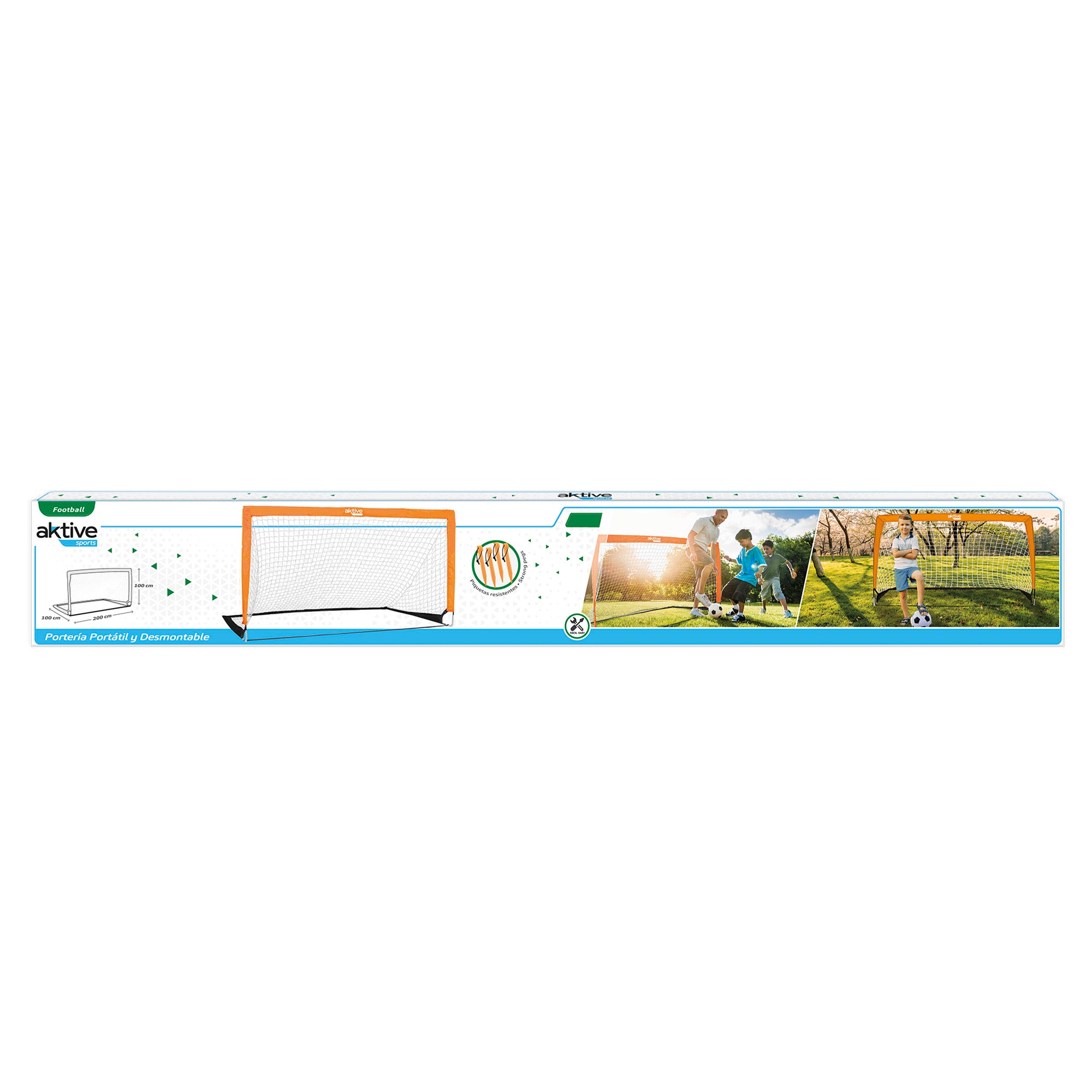Portería de fútbol plegable Aktive Sports