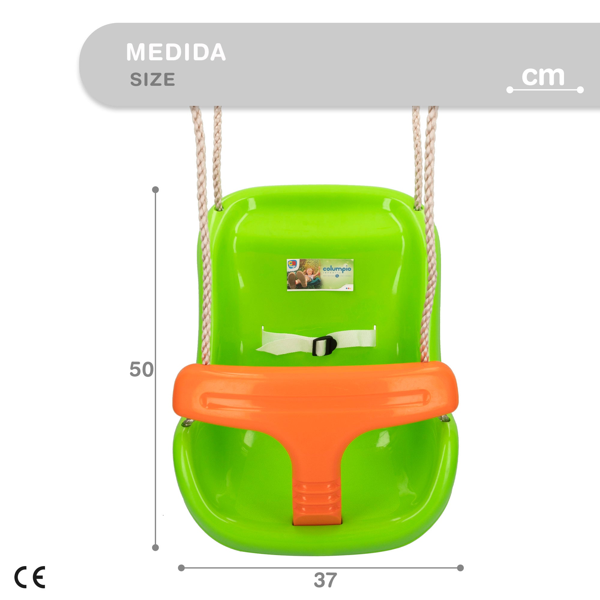 Asiento columpio infantil con cinturón ajustable CB Toys