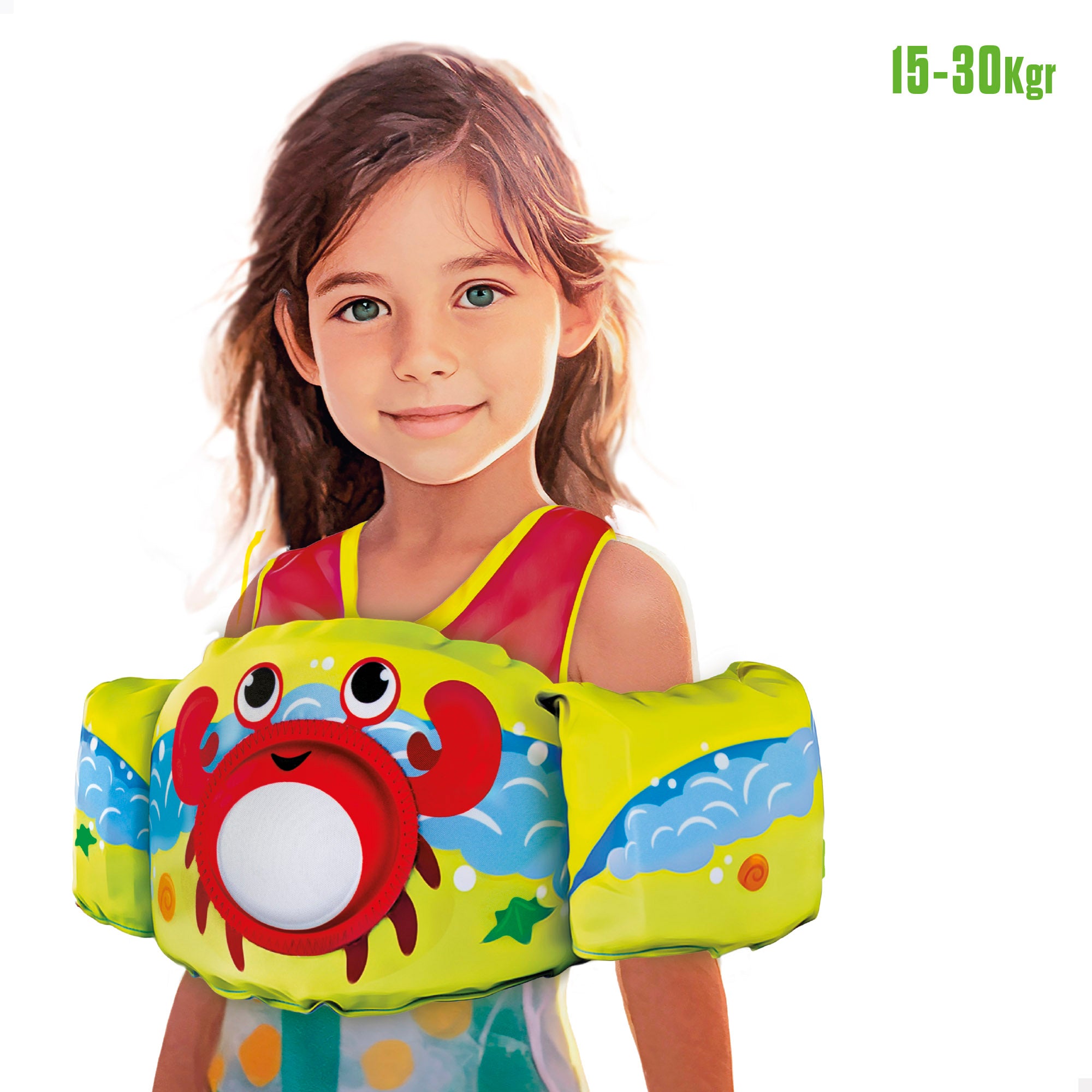 Aqua Sport Chaleco salvavidas niño cangrejo 15-30 kg regulable