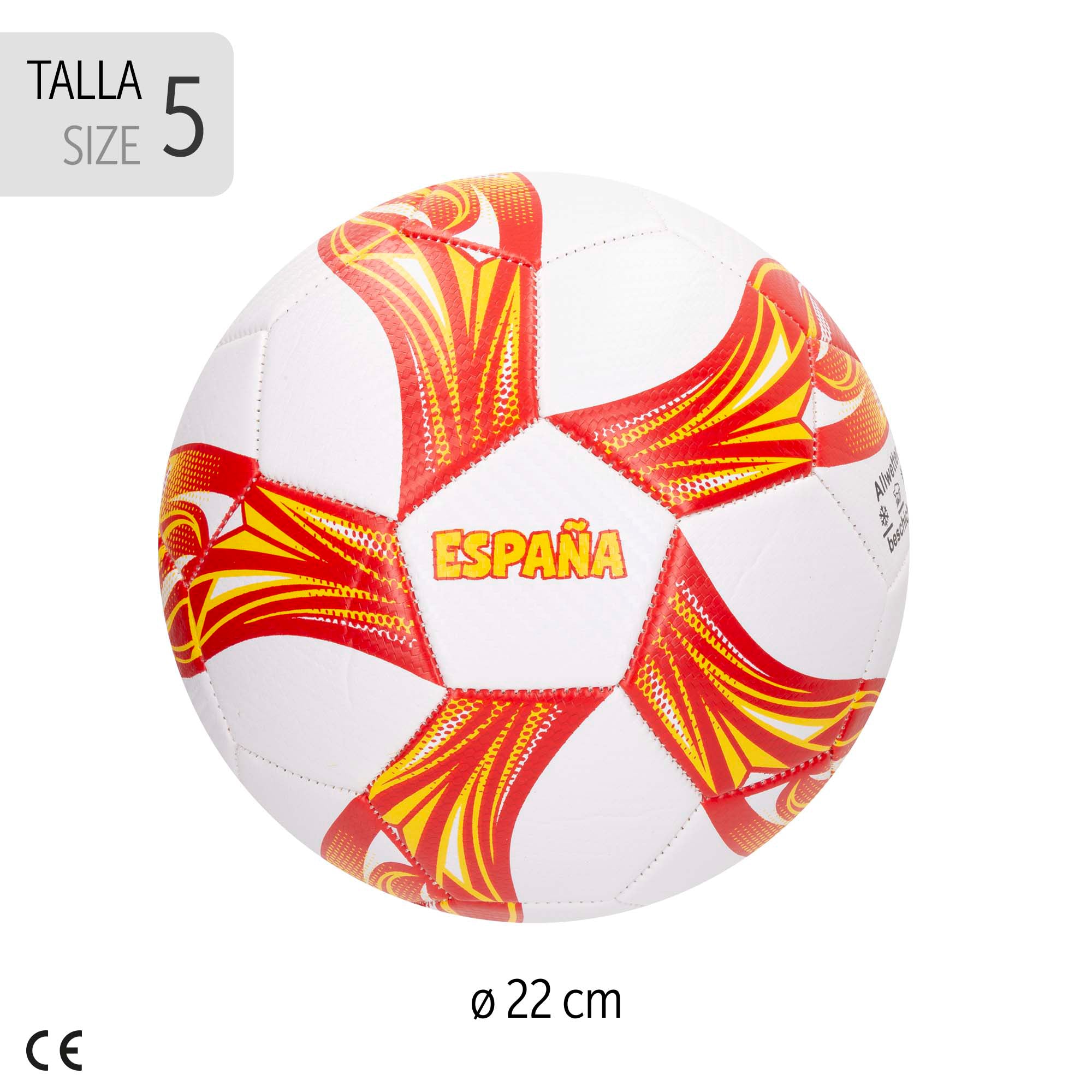 Pelota de fútbol España Talla 5 - Ø22 cm John