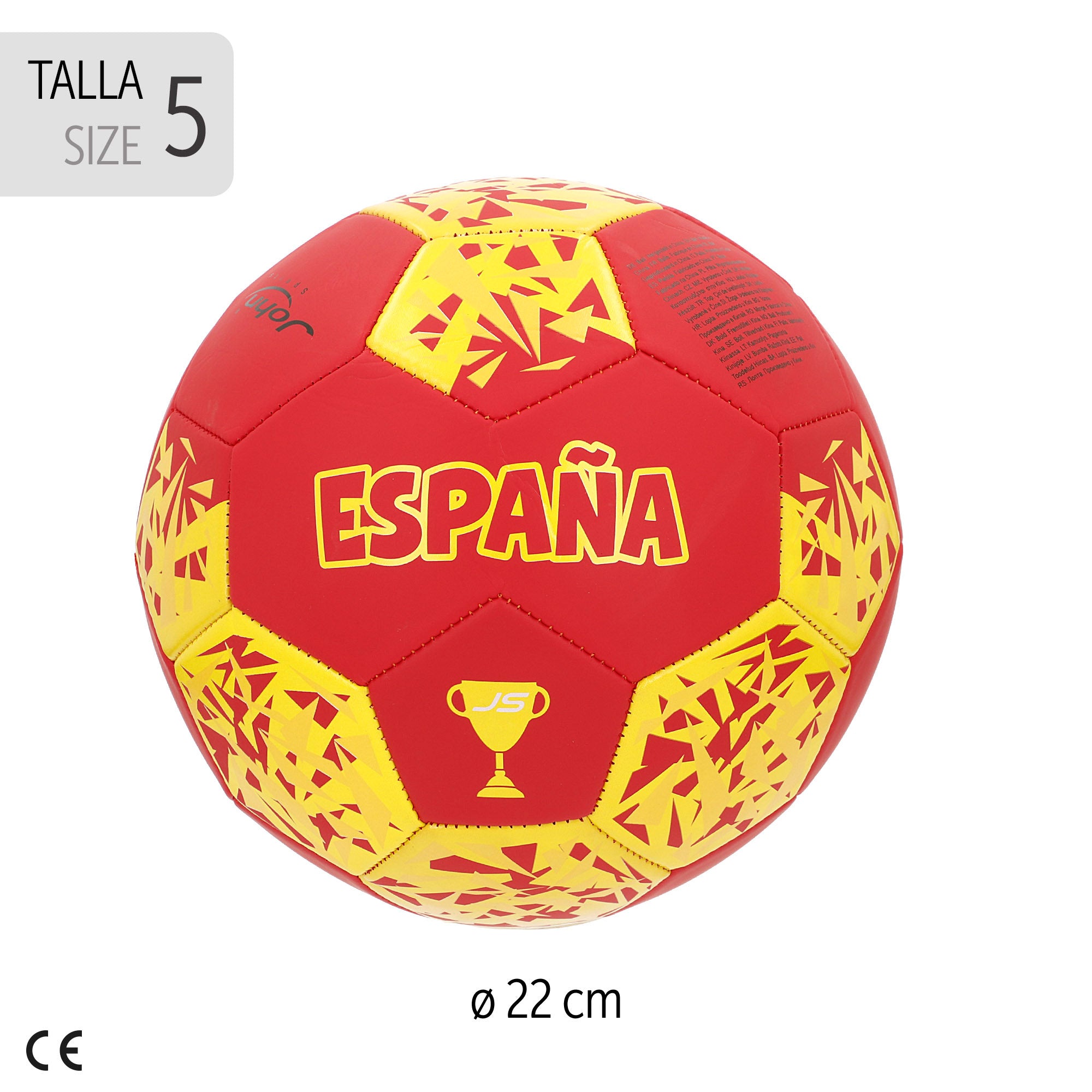 España Balón de fútbol Talla 5 (deshinchado) John
