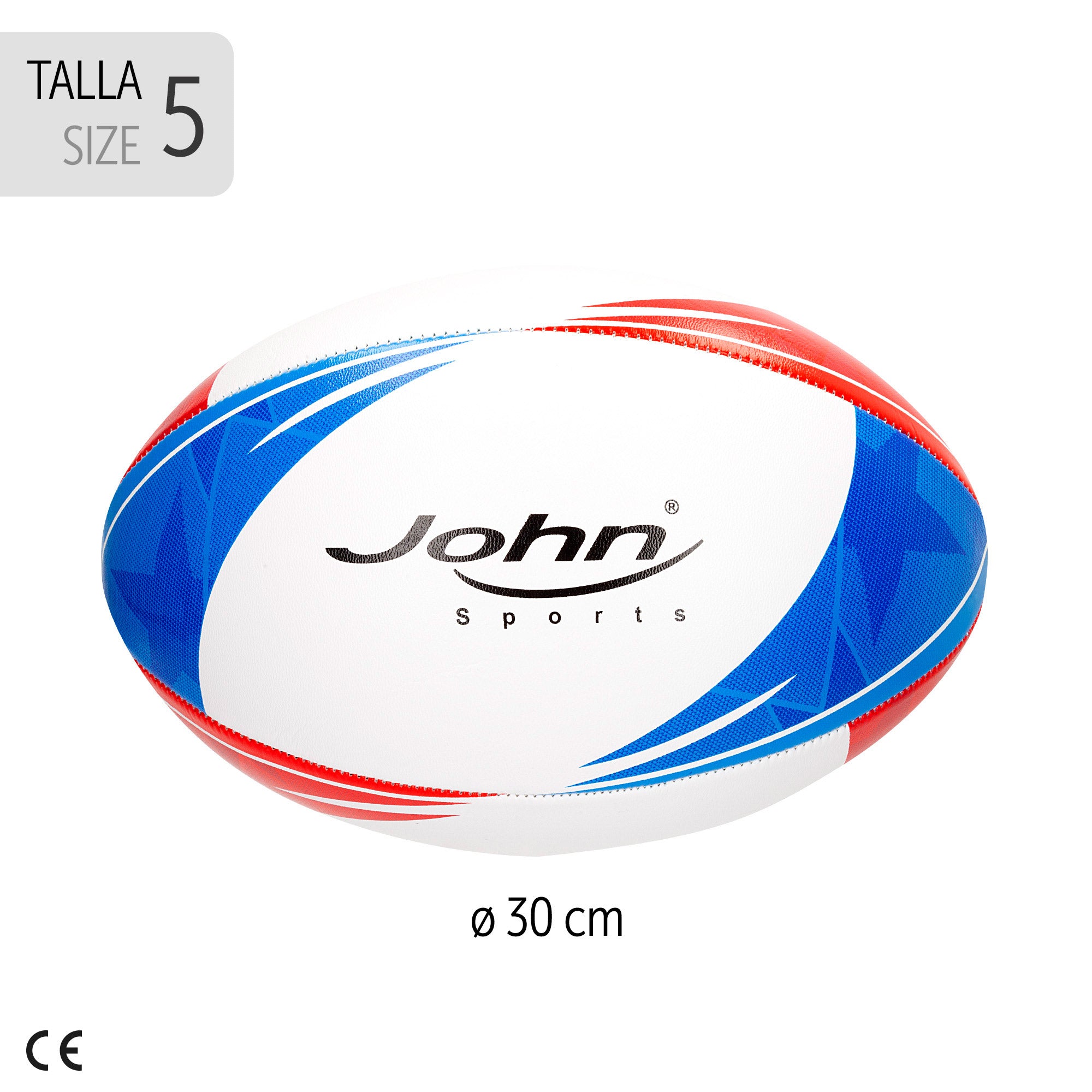 Pelota de rugby Talla 5 - Ø30 cm John