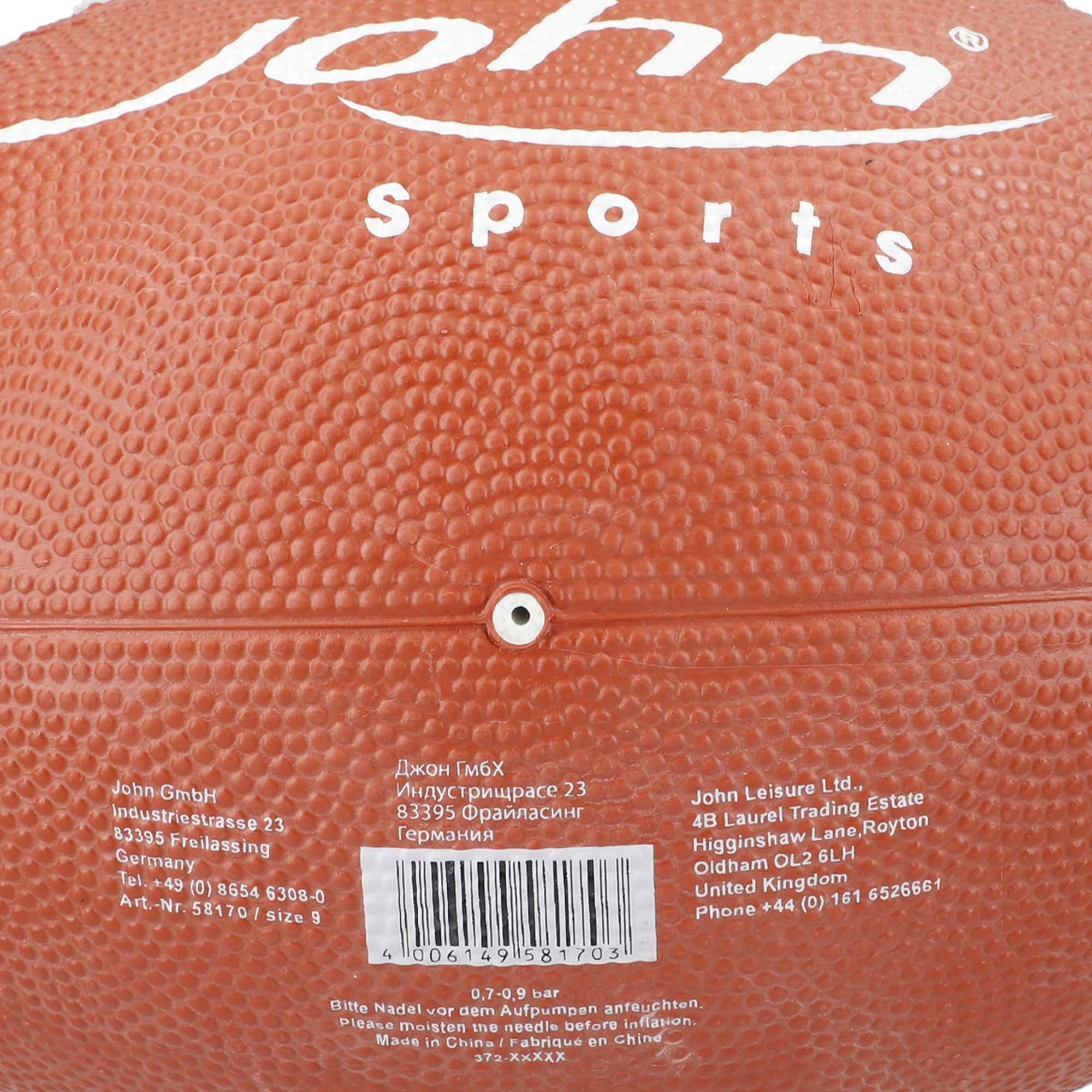 Bola de futebol americano tamanho 9 - Ø29 cm John