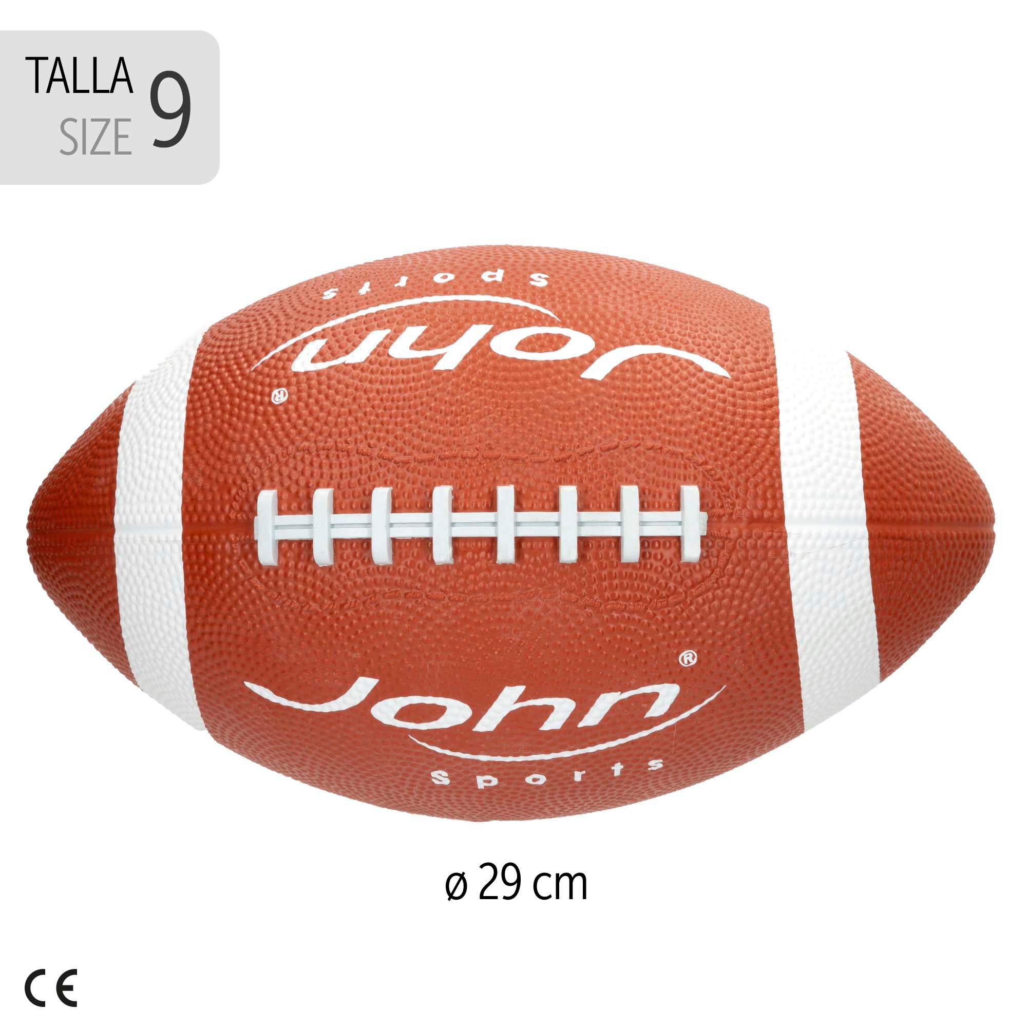 Bola de futebol americano tamanho 9 - Ø29 cm John