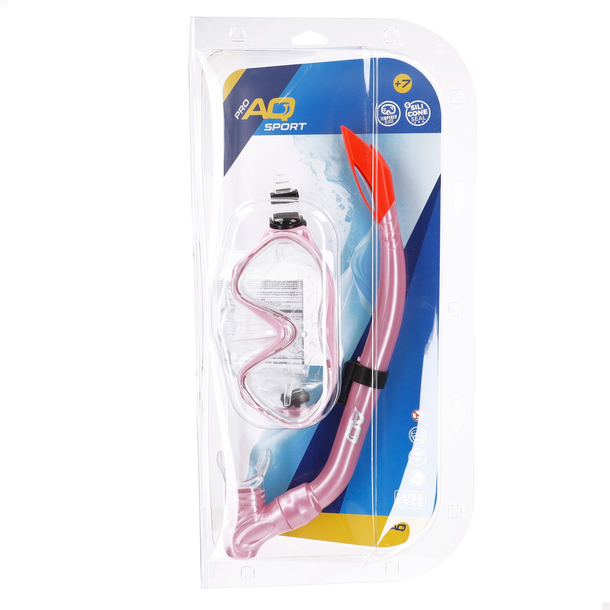 Aqua Sport Set gafas de buceo visión 150º y tubo niños