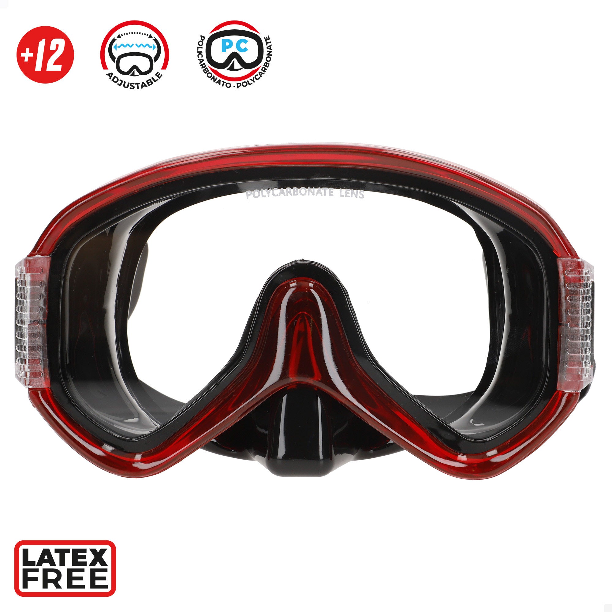 Aqua Sport Set gafas de buceo y tubo adulto negro