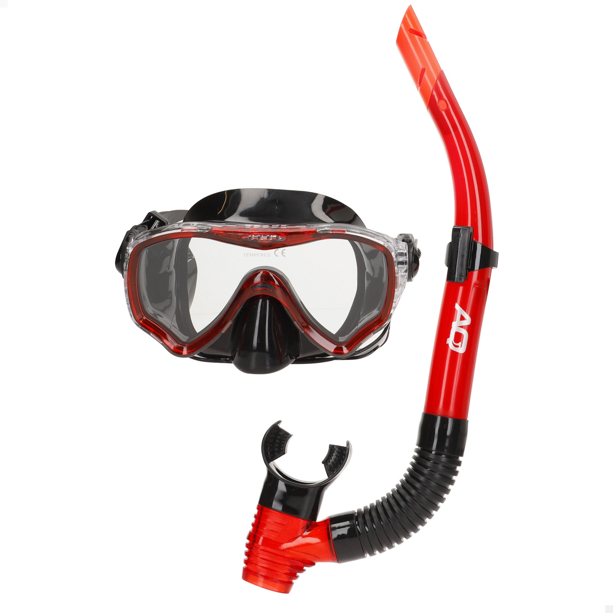 Aqua Sport Set gafas de buceo y tubo adulto con funda