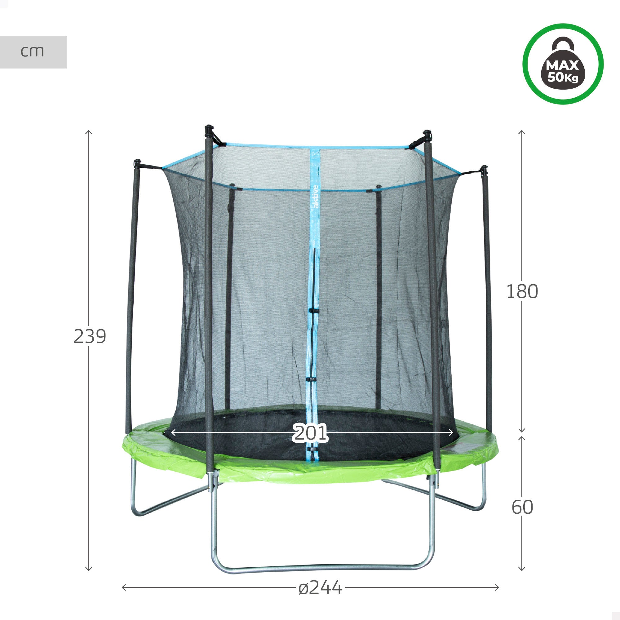 Cama elástica infantil exterior Ø180 cm Aktive