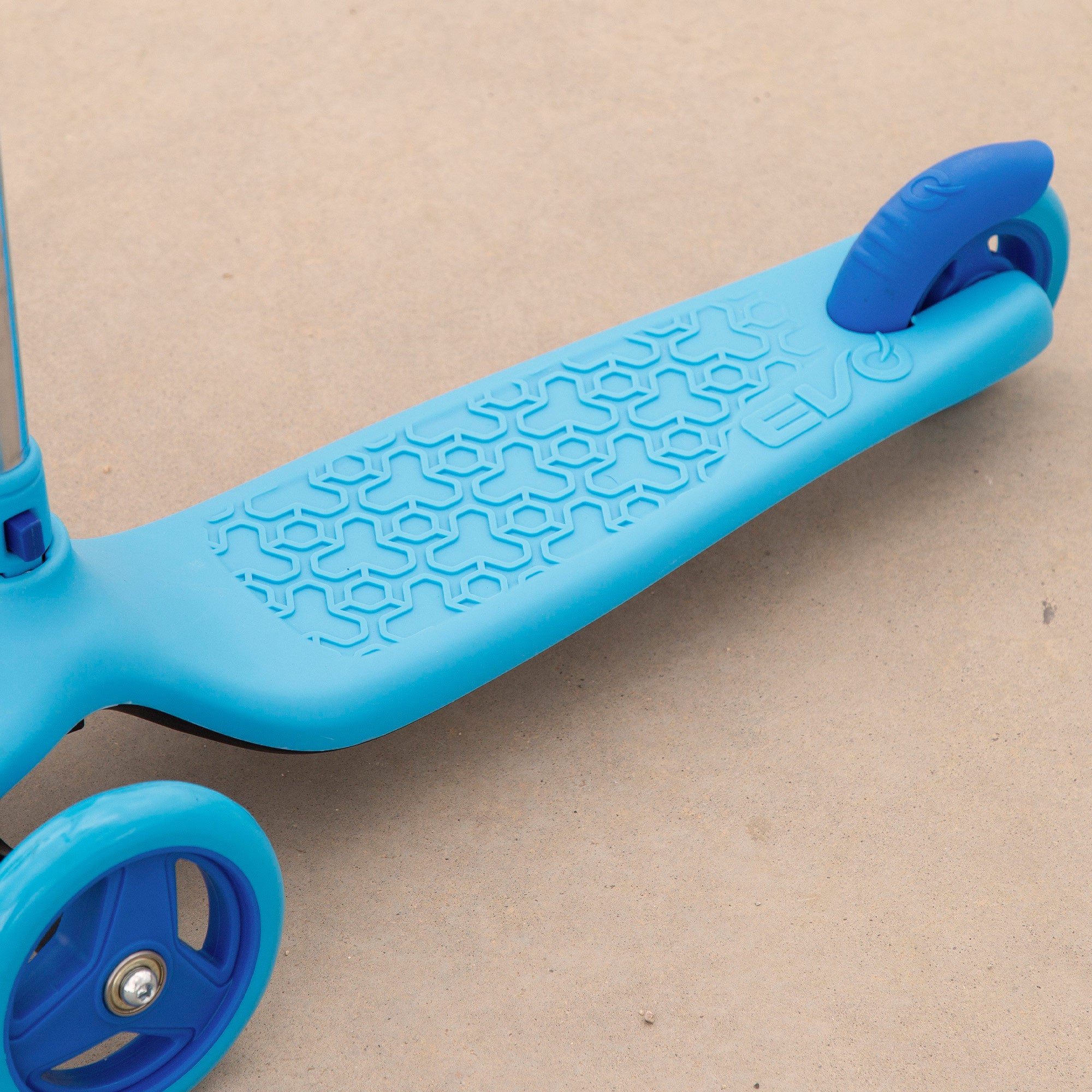 Scooter azul de 3 rodas EVO