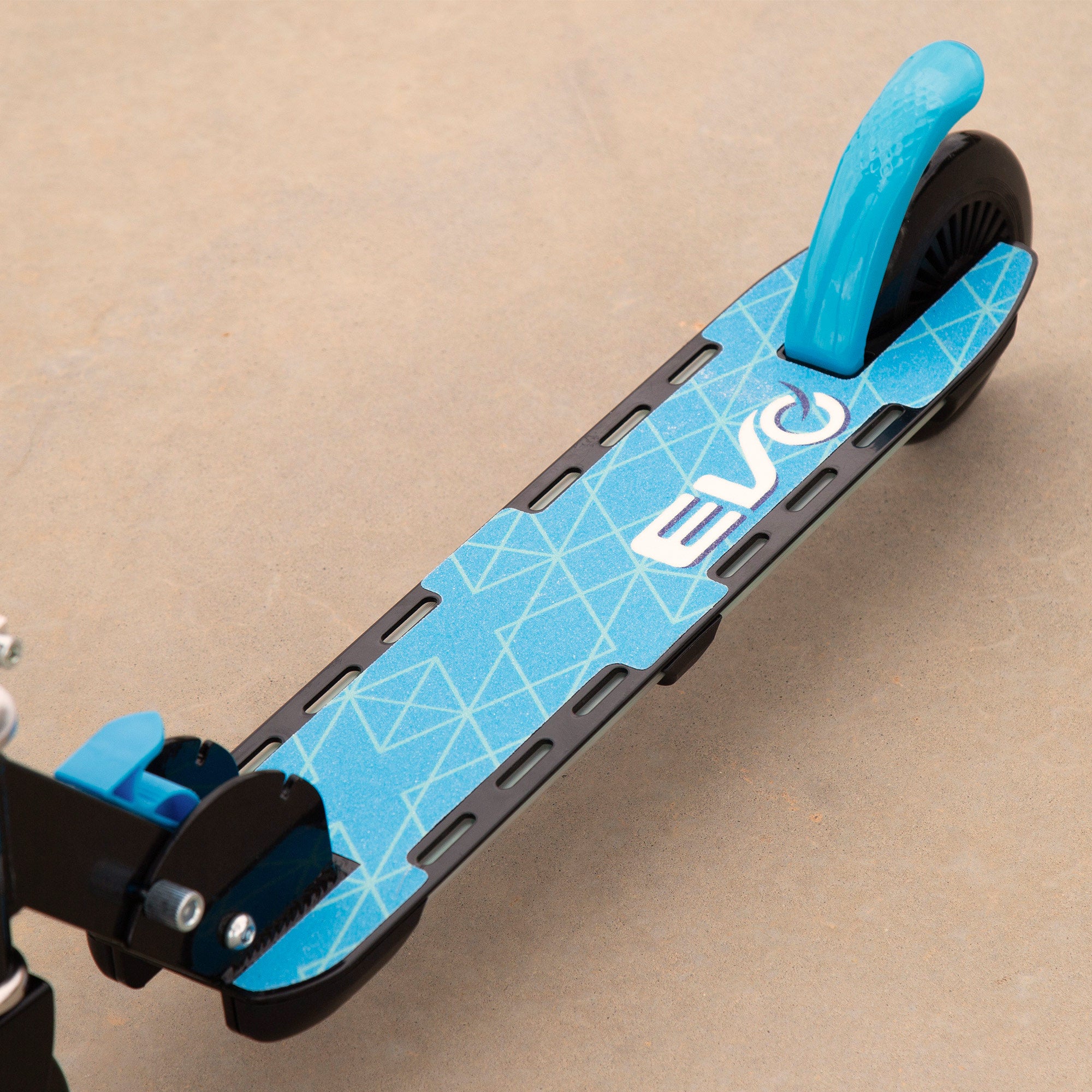 Patinete azul 2 ruedas luces multicolor EVO