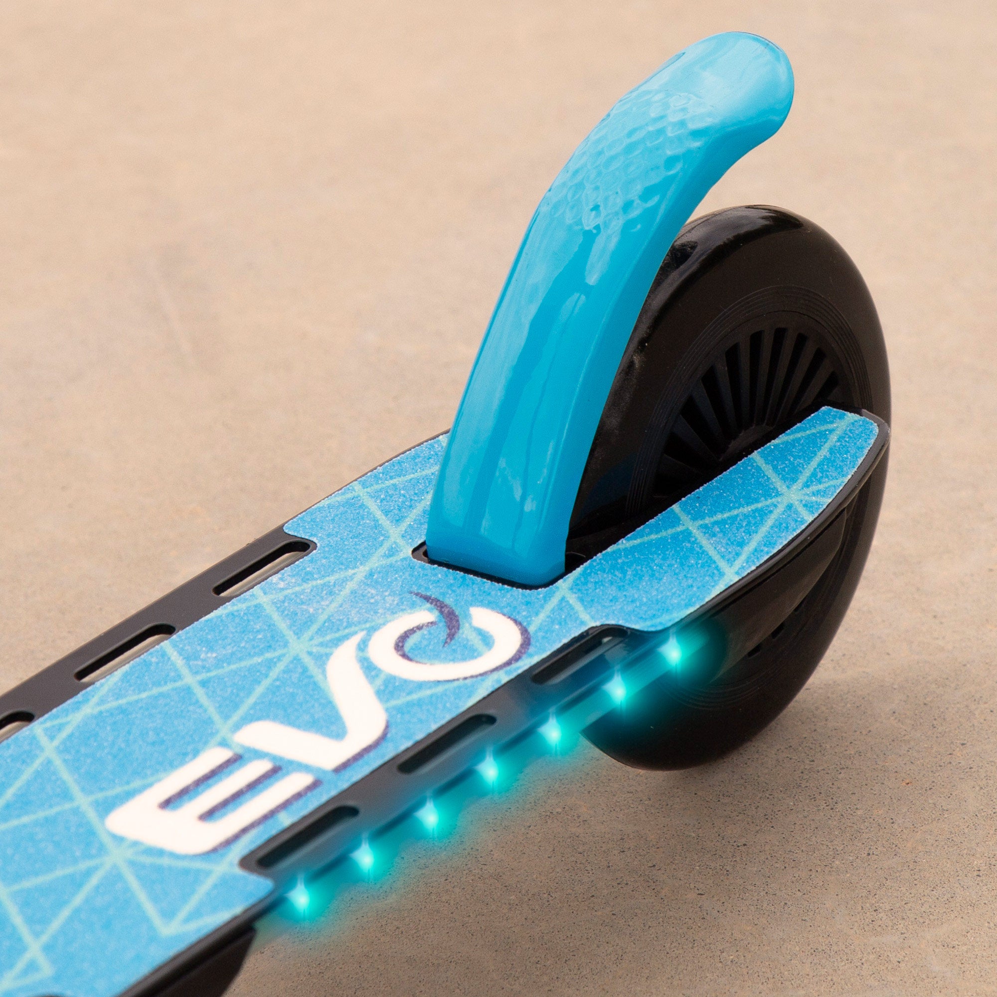 Patinete azul 2 ruedas luces multicolor EVO