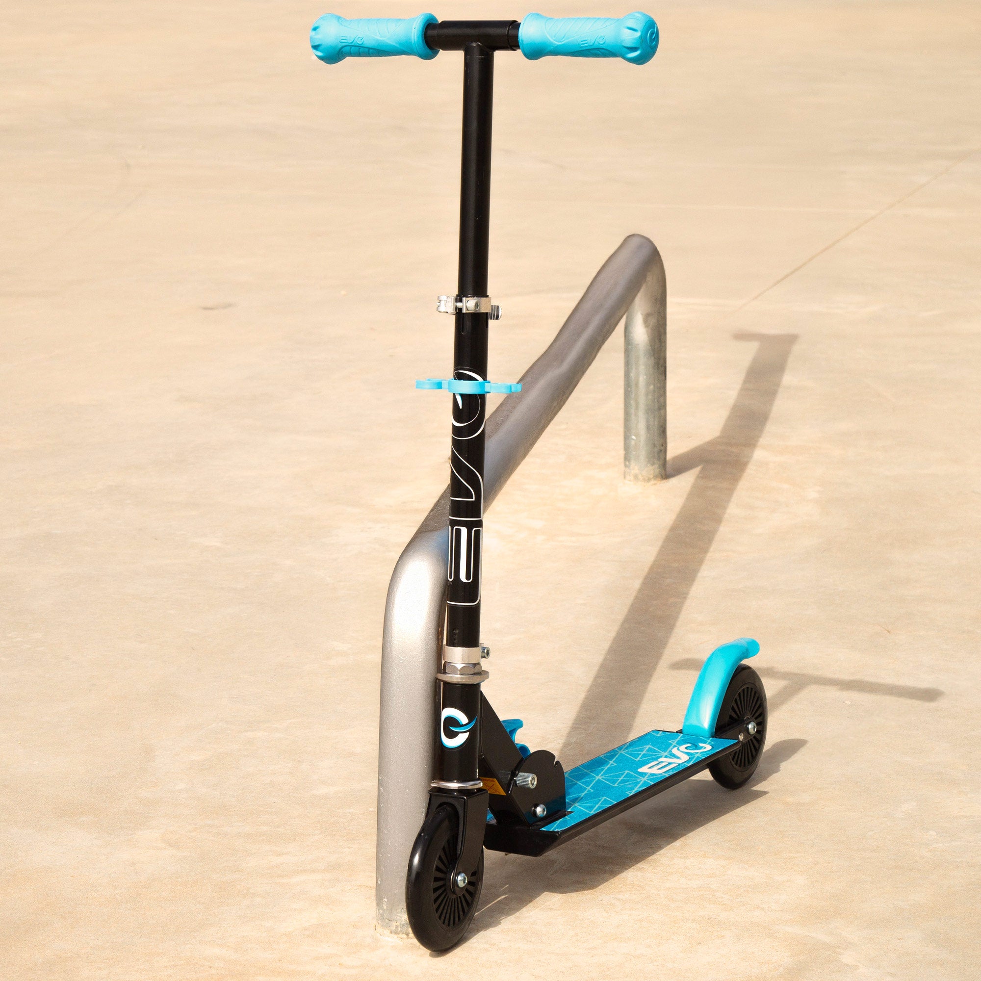 Patinete 2 ruedas plegable y ajustable azul EVO