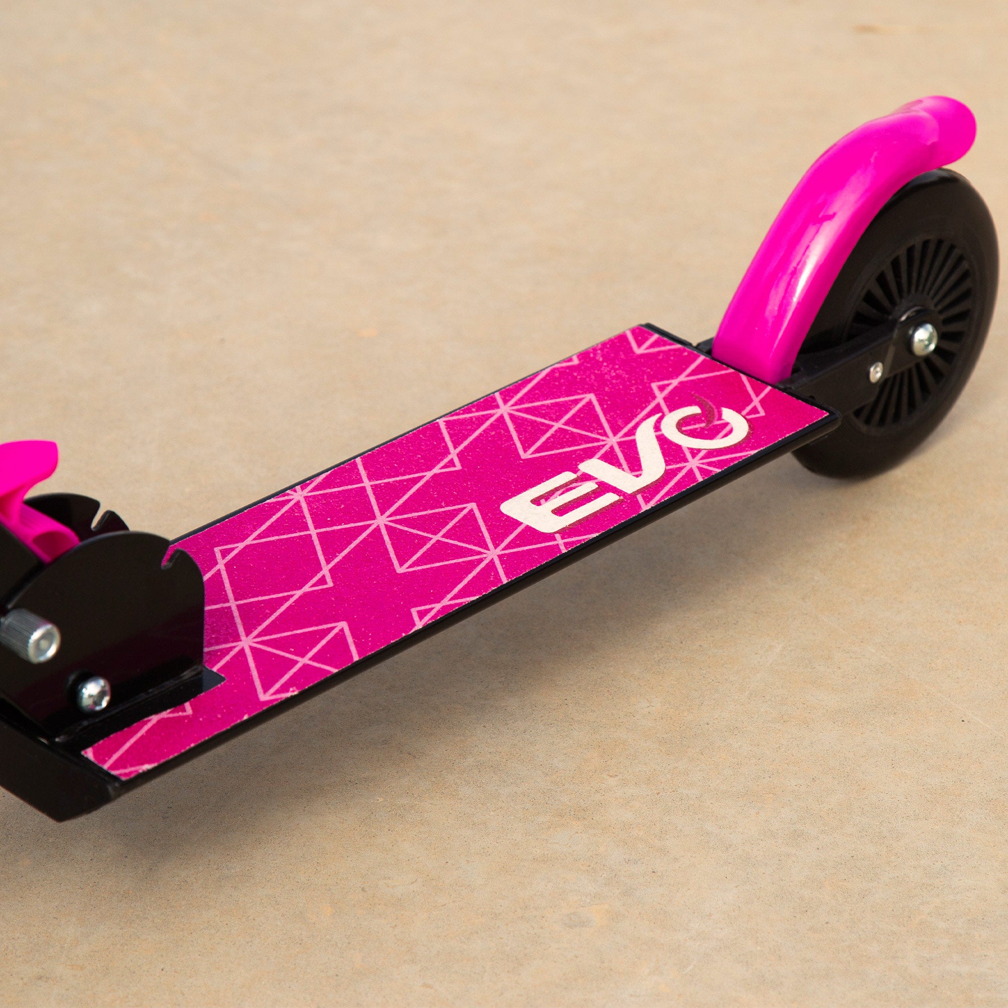 Trotinete dobrável e ajustável de 2 rodas EVO rosa