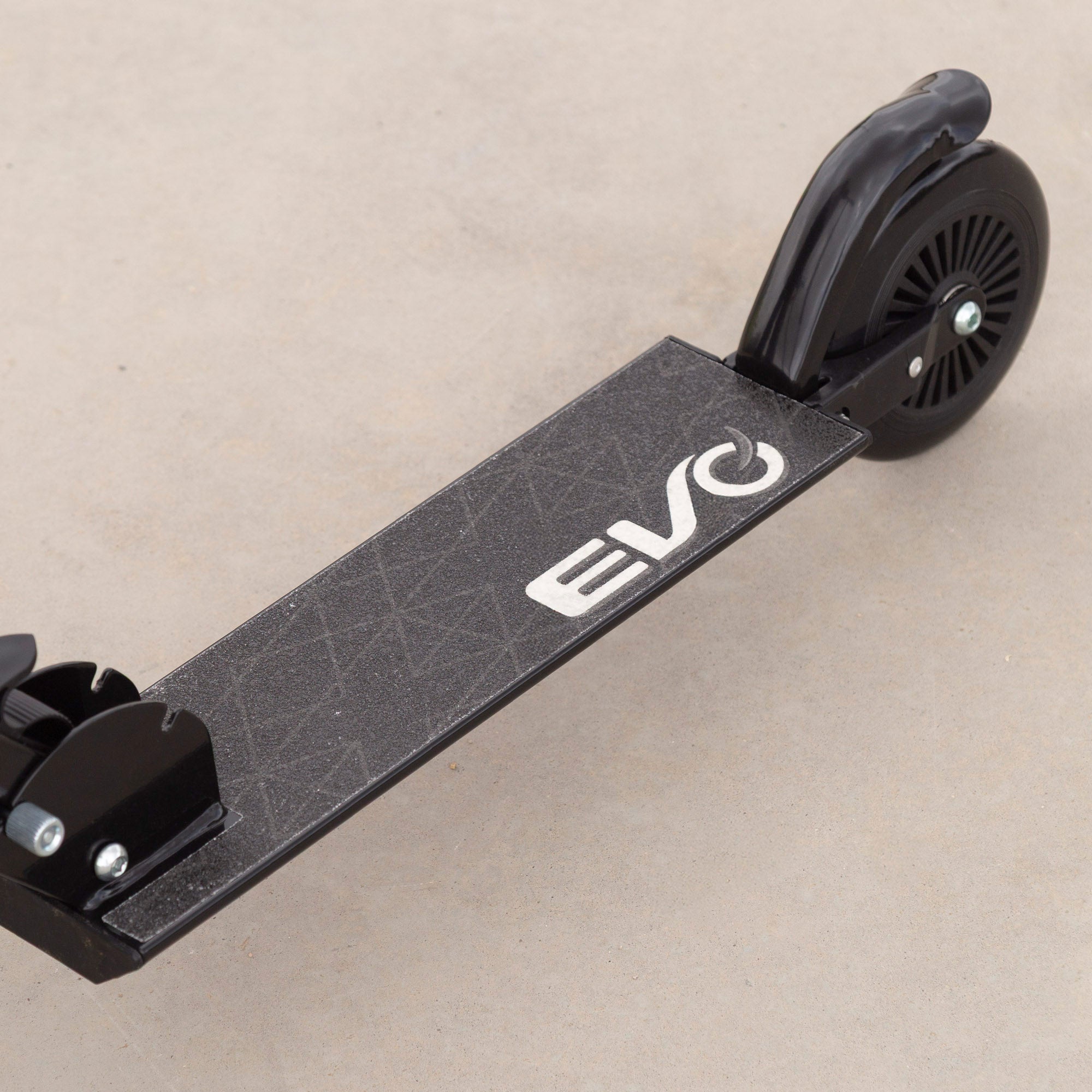 Patinete 2 ruedas plegable y ajustable negro EVO