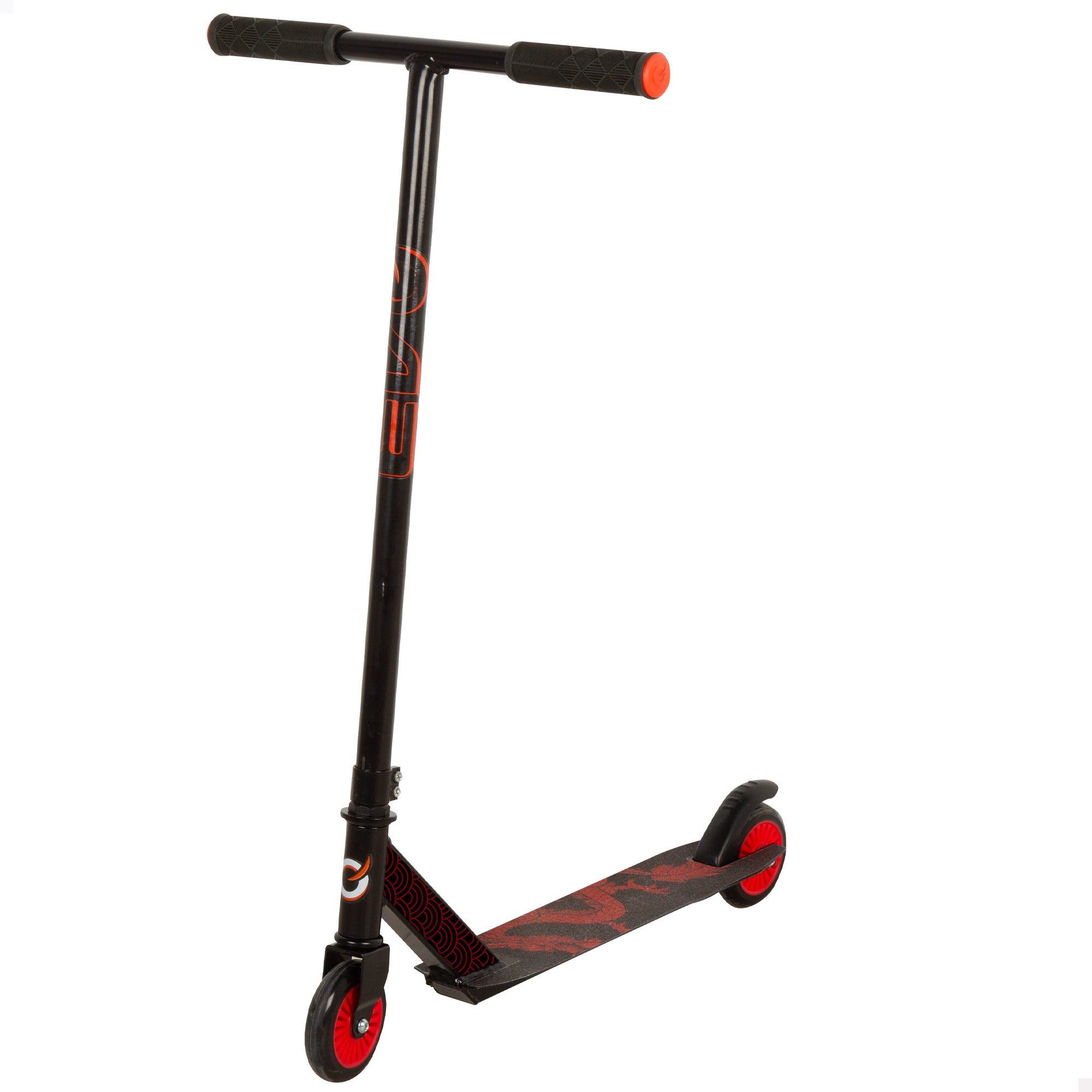Patinete infantil manillar 360º negro y rojo EVO