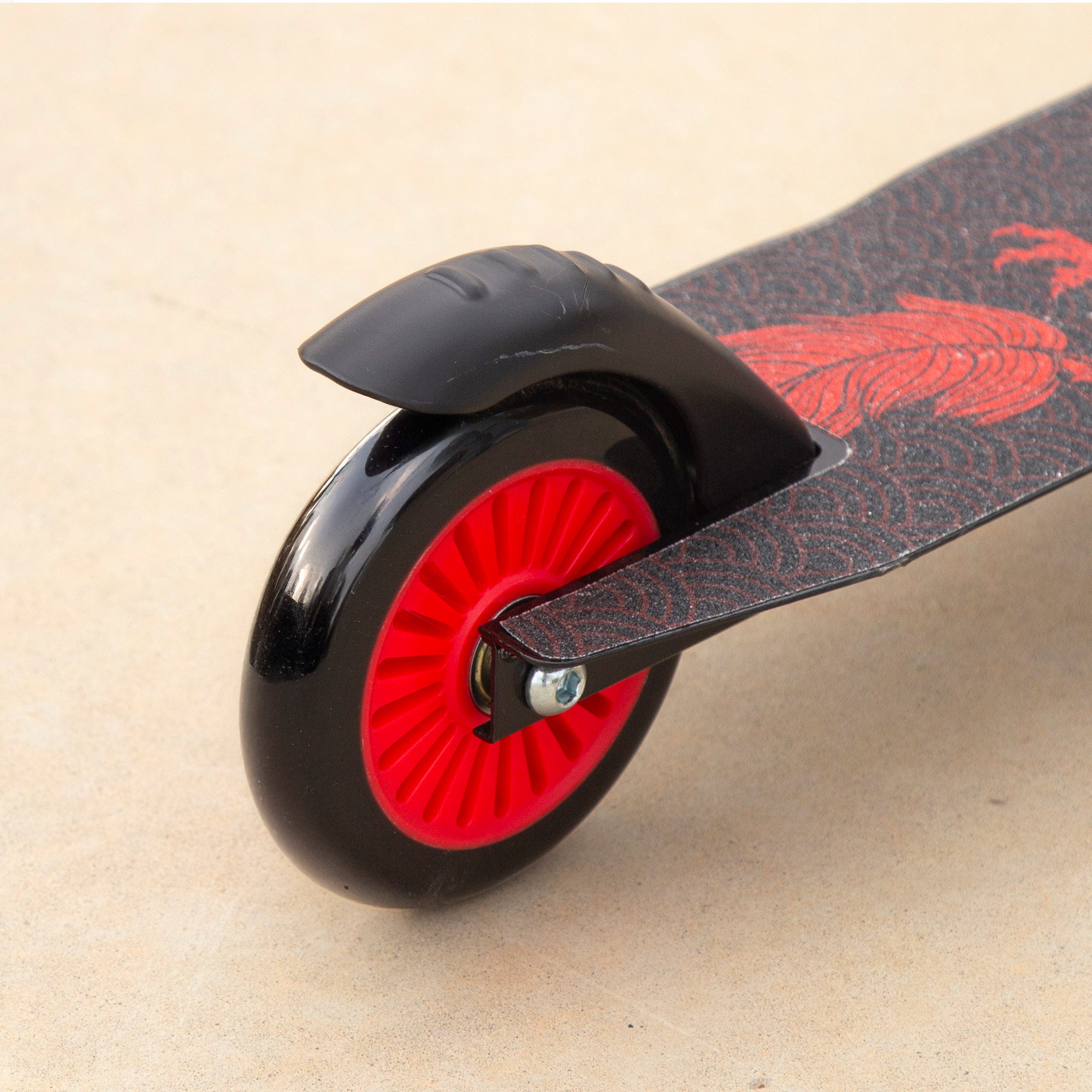 Patinete infantil manillar 360º negro y rojo EVO
