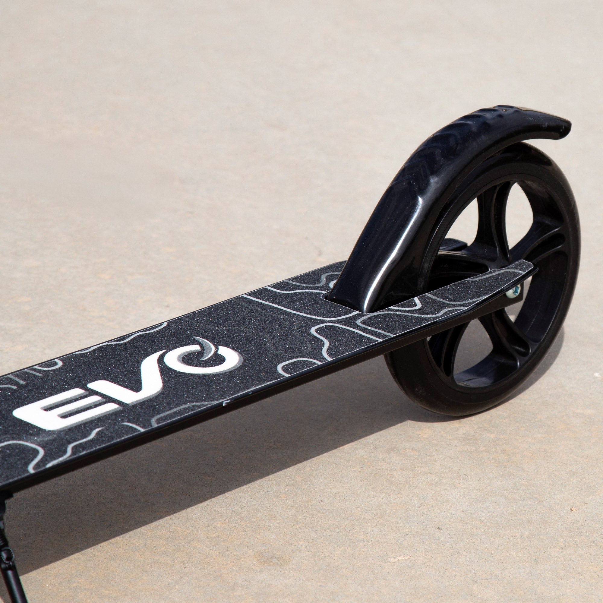 Patinete 2 ruedas plegable y ajustable altura negro EVO