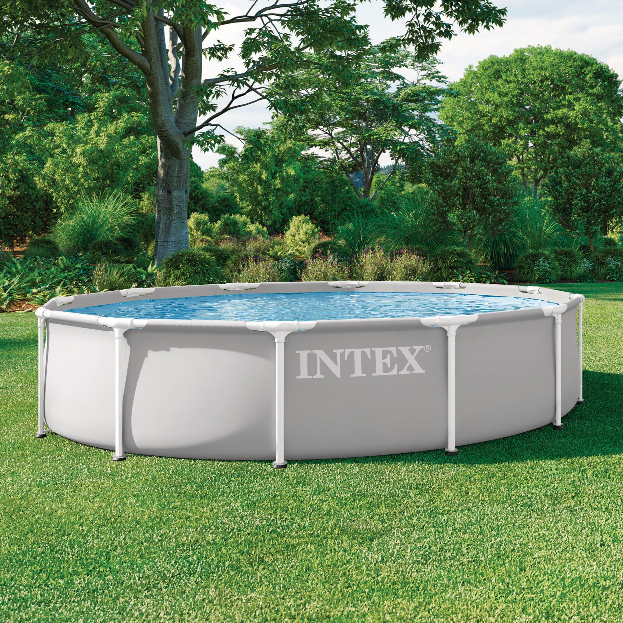 INTEX Piscina desmontable redonda Prism Frame 366x76 cm