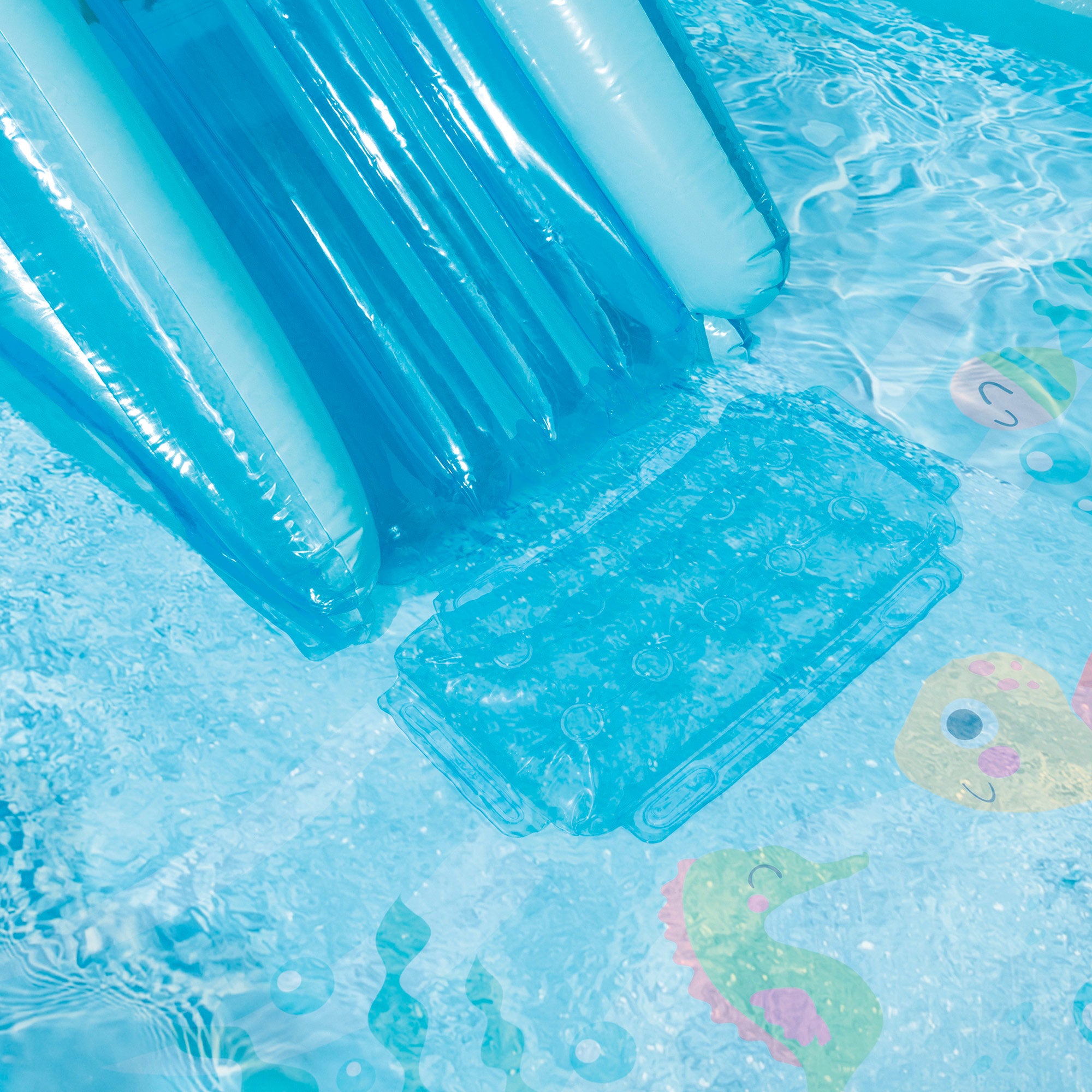 INTEX Centro de juegos hinchable agua bajo el mar con aspersor, tobogán y estrella de mar