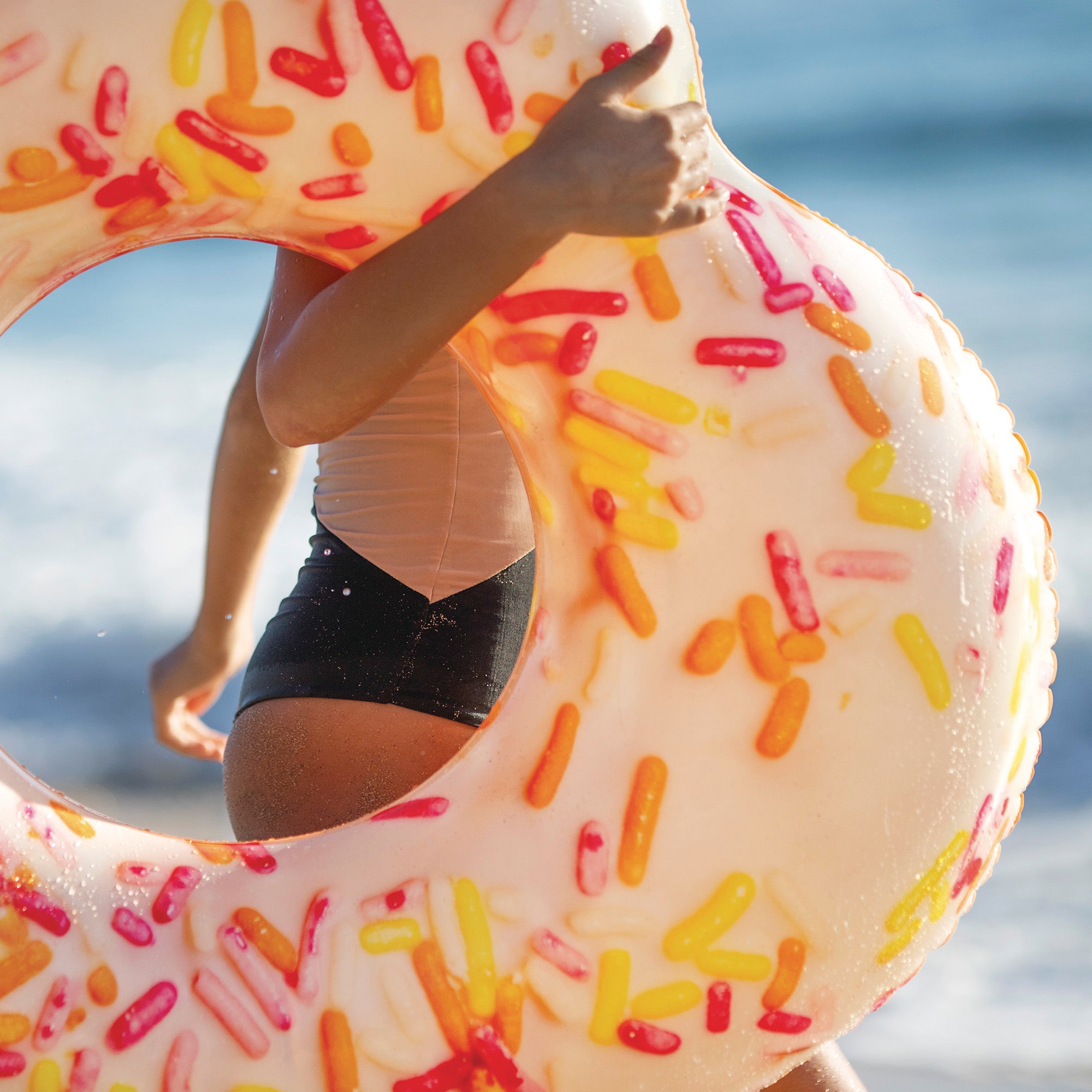 INTEX Flotador rueda hinchable donut corazón 89x25x94 cm