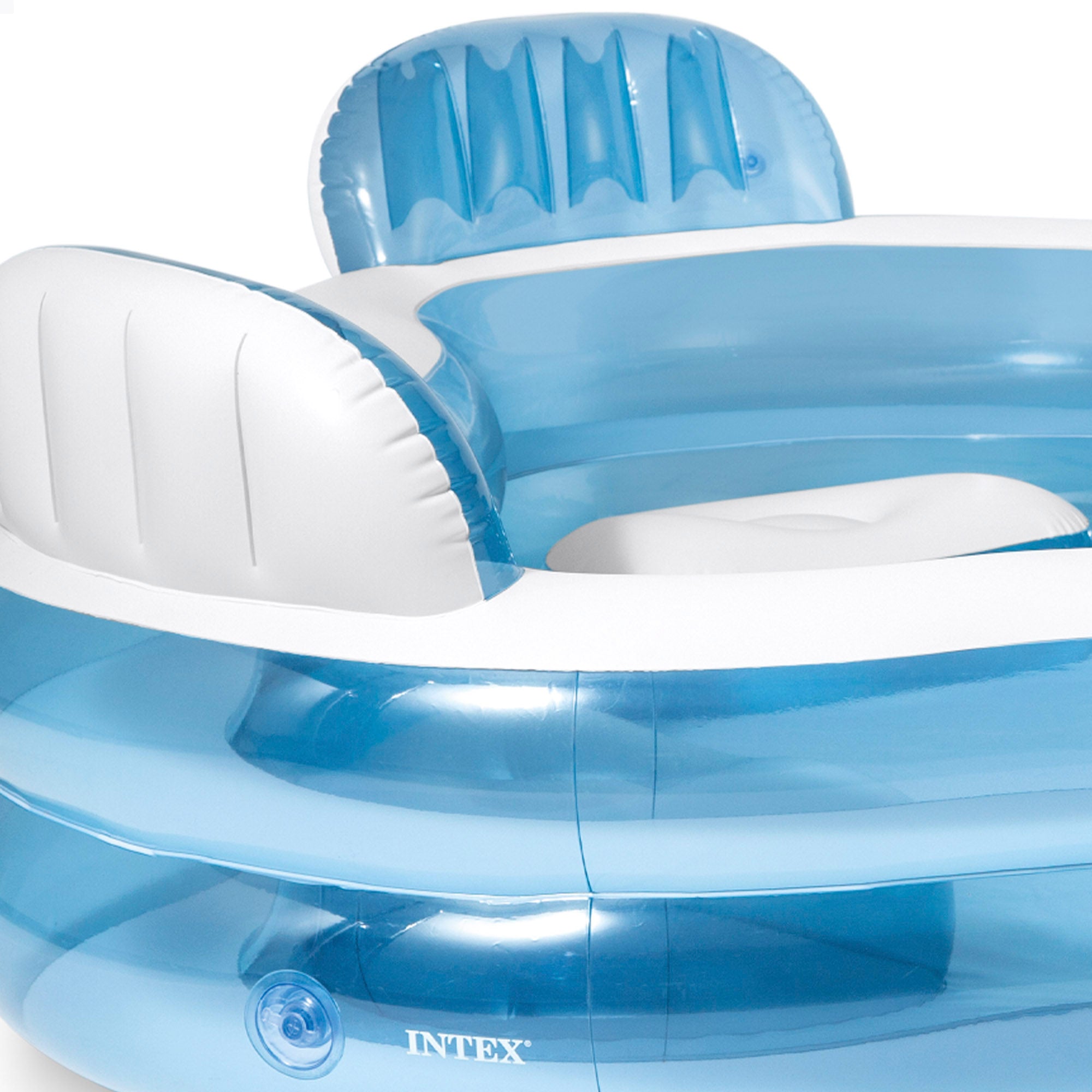 INTEX Piscina hinchable con asientos 229x229x66 cm - 990 l