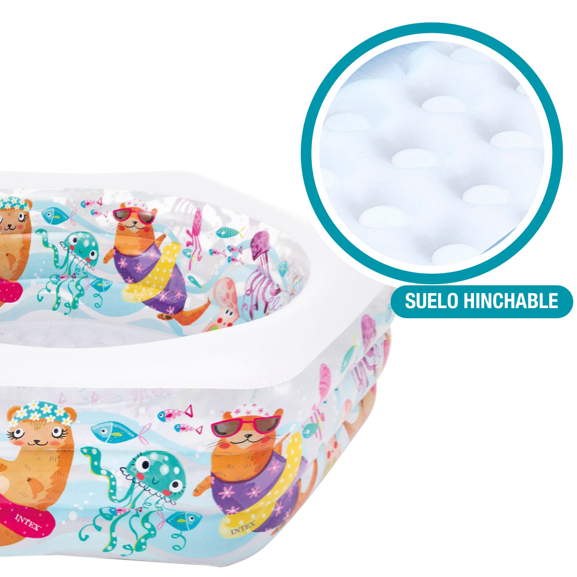 Piscina insuflável hexagonal INTEX 191x178x61 cm - 510 l