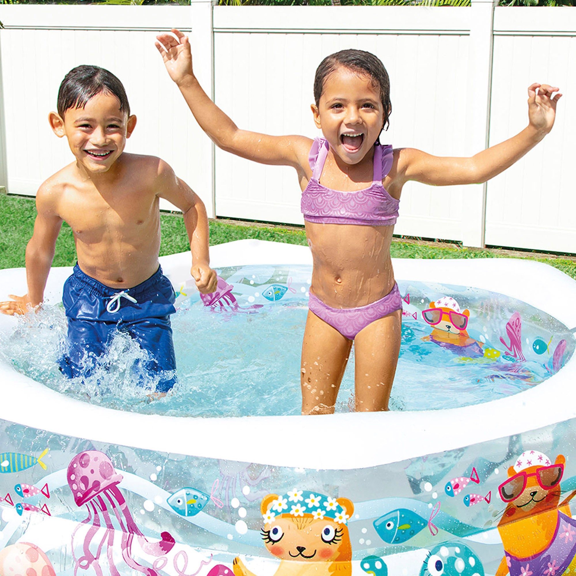 Piscina insuflável hexagonal INTEX 191x178x61 cm - 510 l