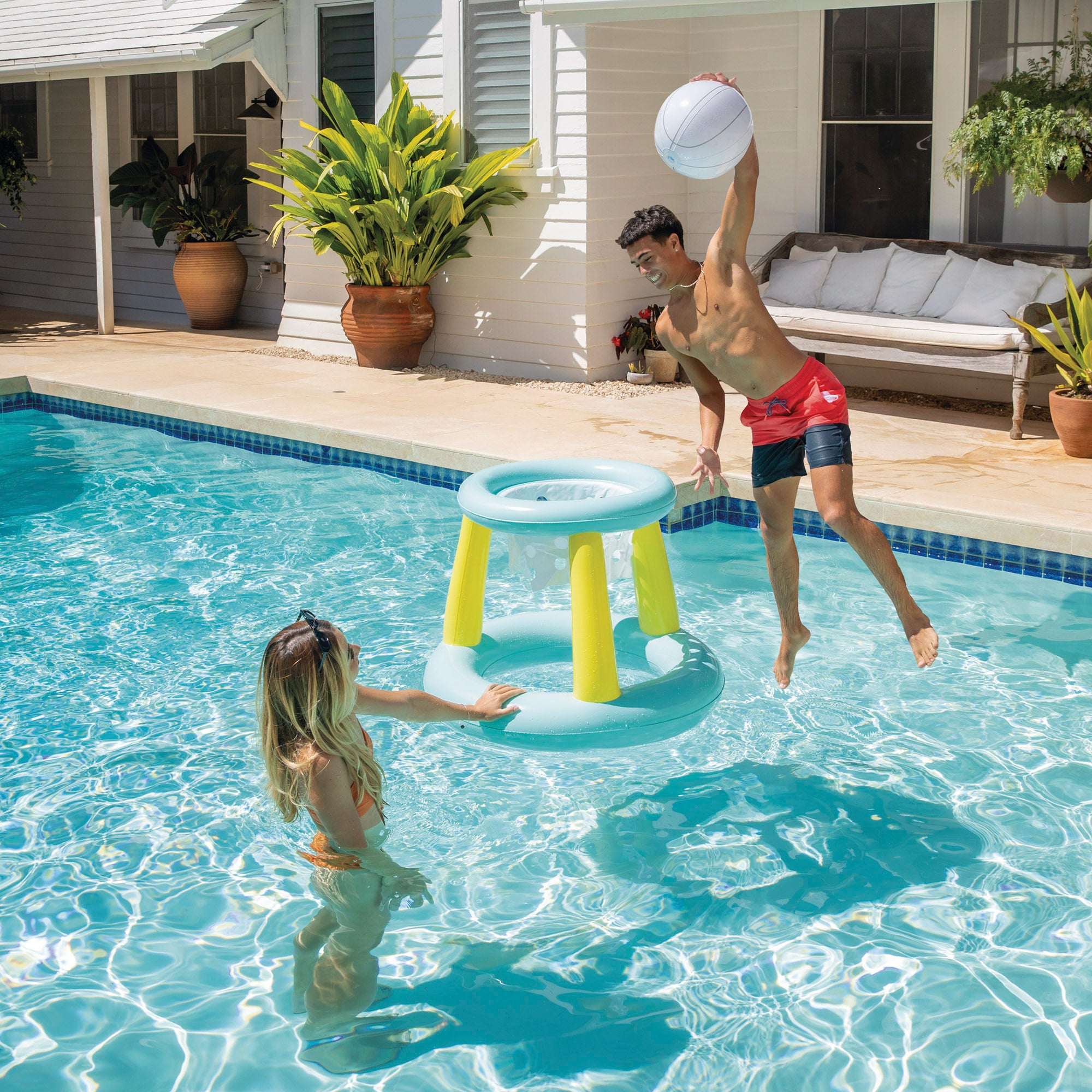 INTEX Juego hinchable de baloncesto acuático