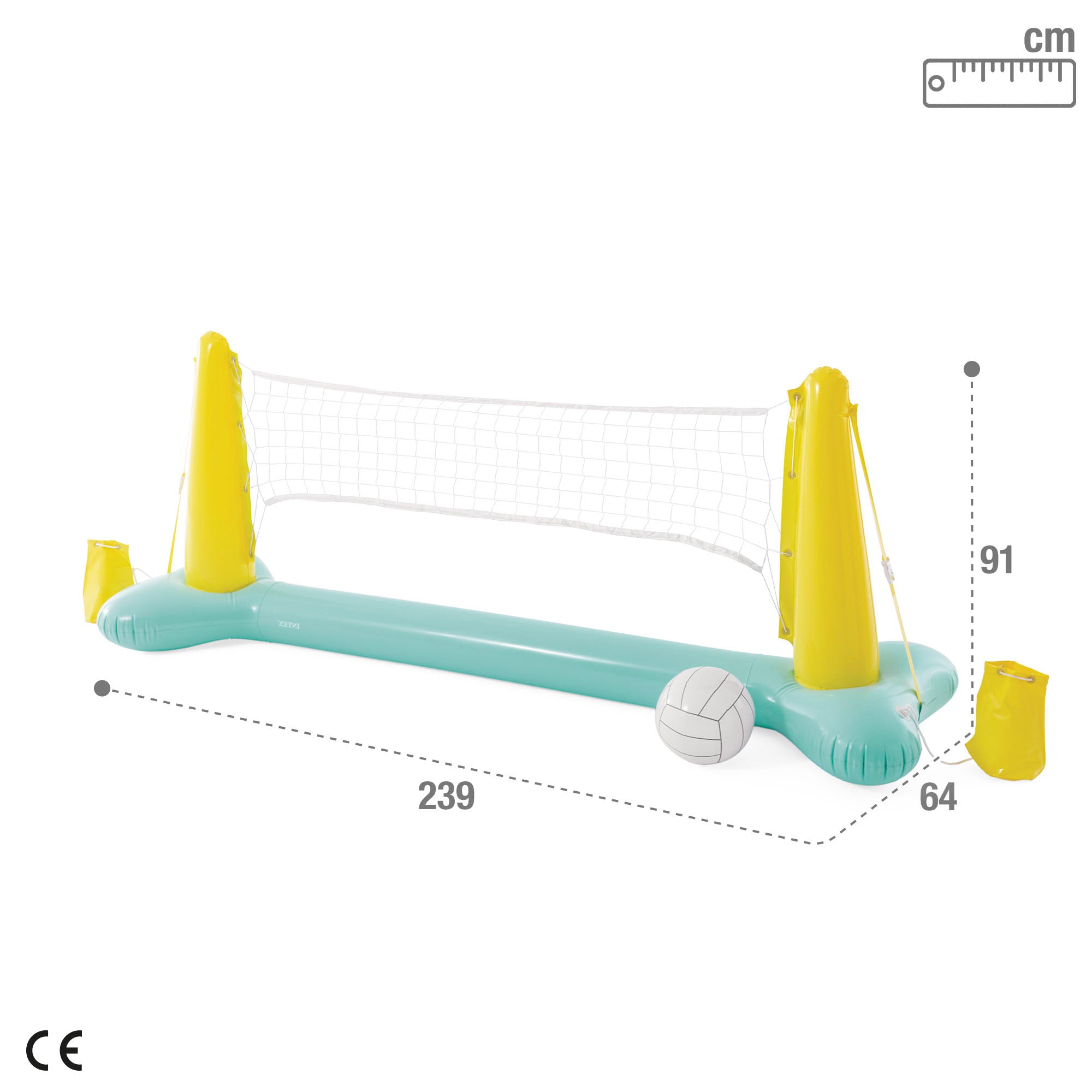 INTEX Juego hinchable vóley flotante