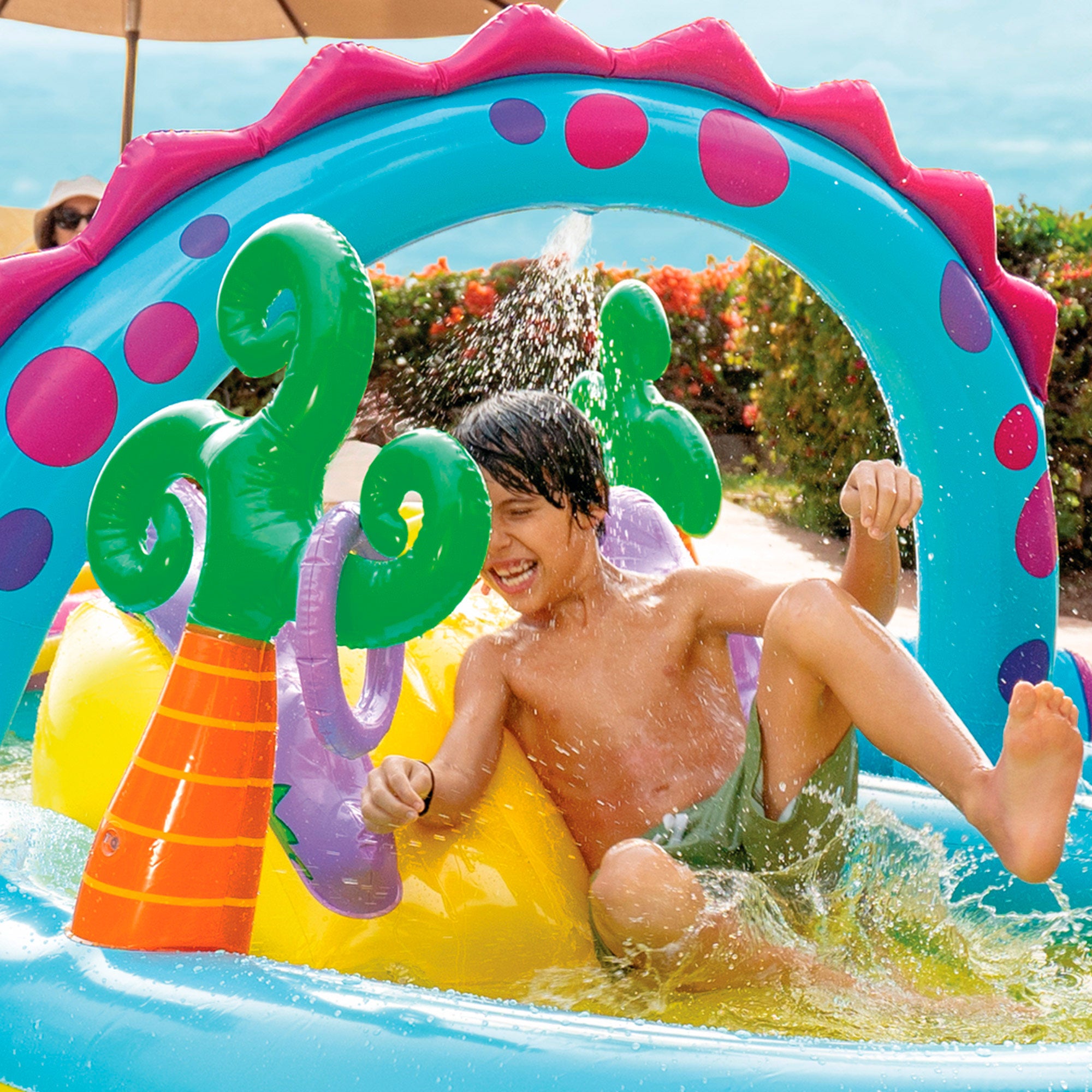 INTEX Centro juegos hinchable Dinosaurio 302x229x112 cm - 280 l