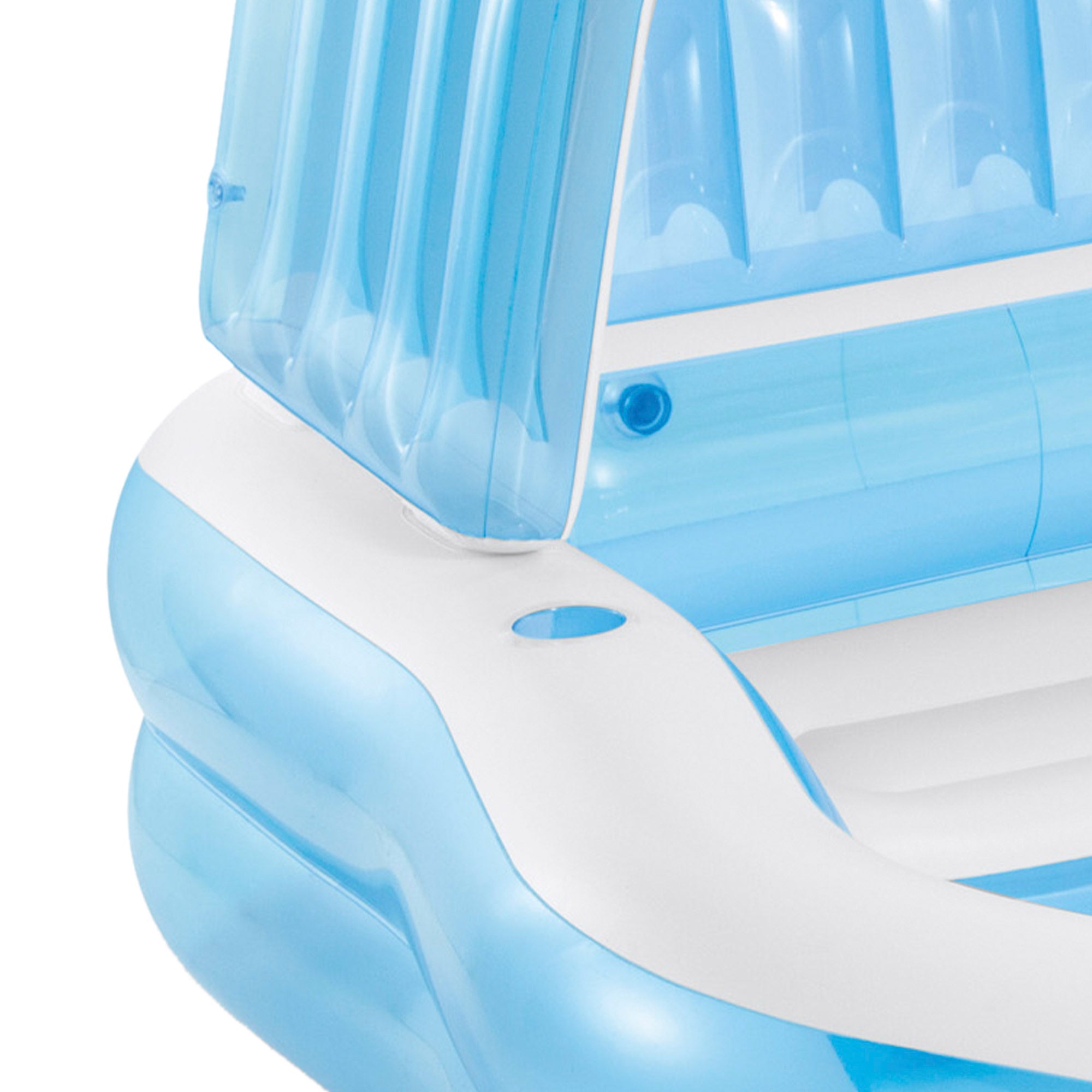 Piscina insuflável infantil INTEX com assento e cobertura, azul, 229x191x135 cm