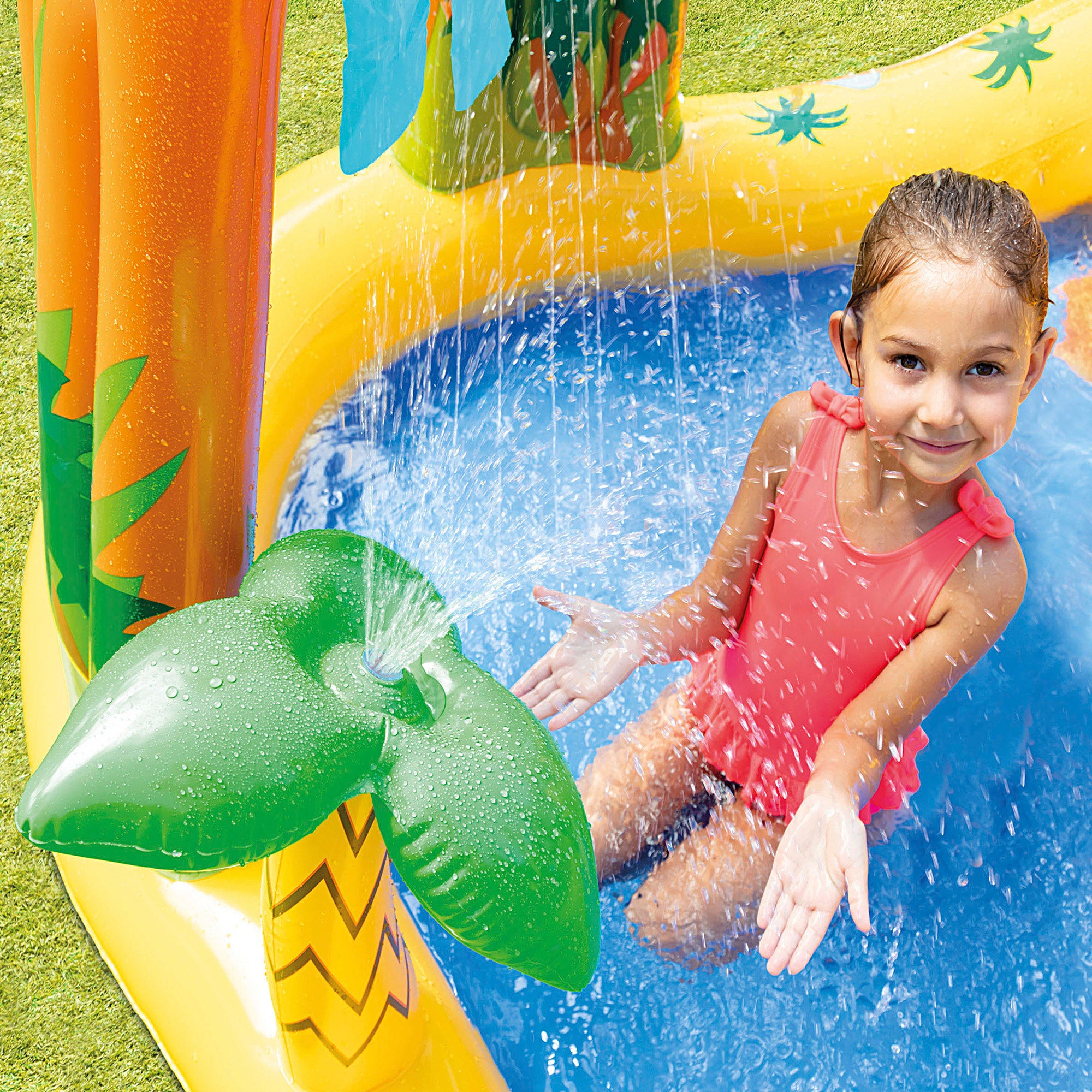 INTEX Centro juegos hinchable dinosaurio 249x191x109 cm 272l