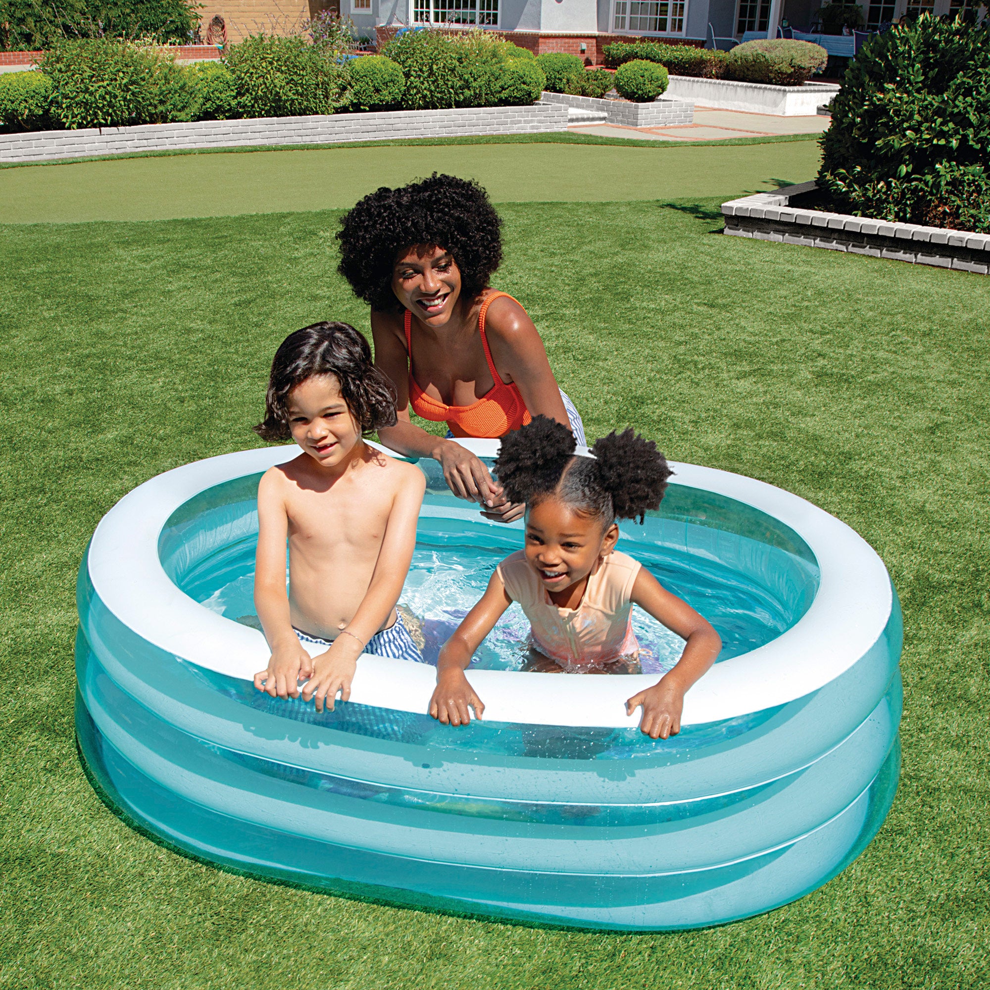 INTEX Piscina hinchable My Sea Friends 163x107x46 cm - 230 l