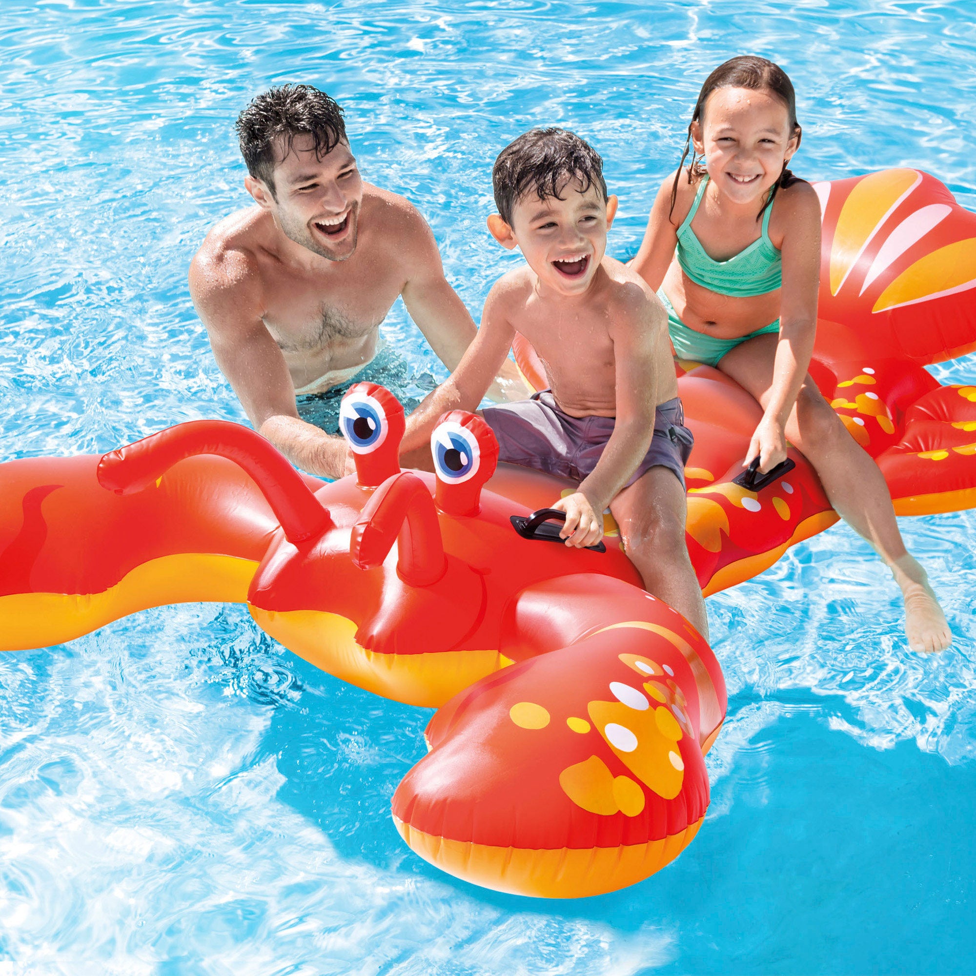 INTEX Colchoneta hinchable forma de langosta