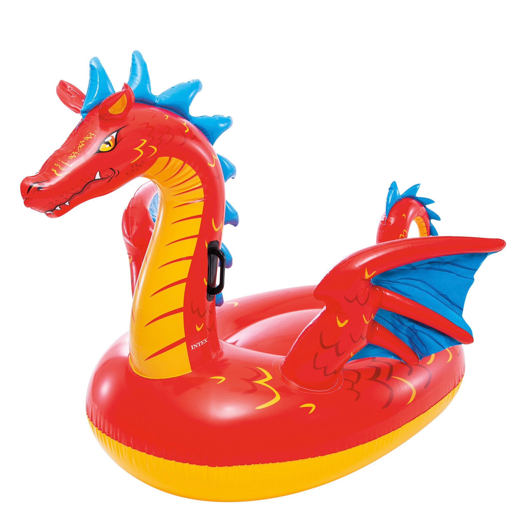 INTEX Flotador piscina dragón con asas 198x173 cm